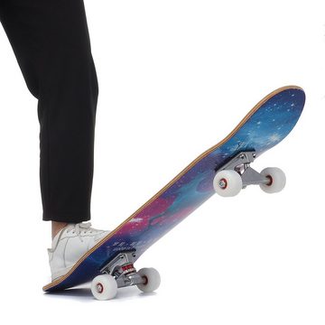 SGODDE Skateboard (1-St), 31" 80cm ABEC-7 Standard-Skateboard 7-lagiges Ahorn