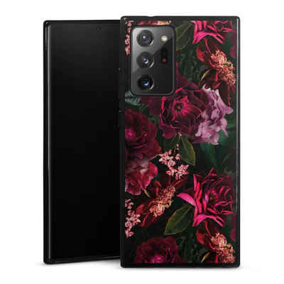 DeinDesign Handyhülle Rose Blumen Blume Dark Red and Pink Flowers, Samsung Galaxy Note 20 Ultra 5G Silikon Hülle Bumper Case