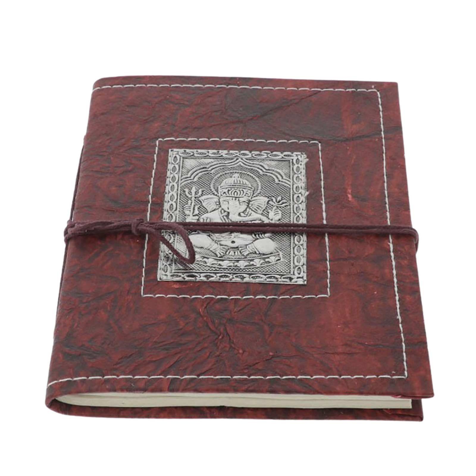 Poesiealbum Tagebuch UND handgefertigt MAGIE Ganesha Lord 20x15cm Notizbuch KUNST Notizbuch