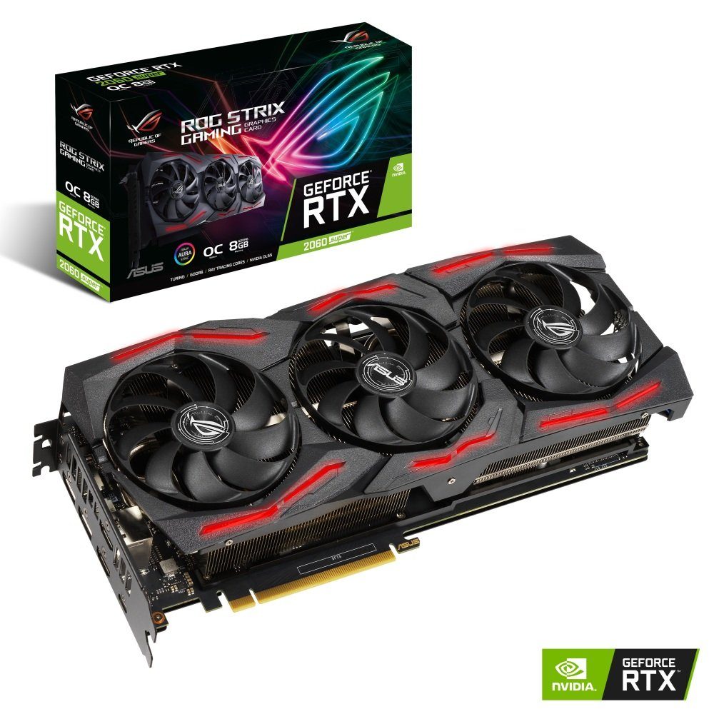 Asus »VGA Asus GeForce® RTX 2060 SUPER 8GB Strix OC Evo« Grafikkarte (8 ...