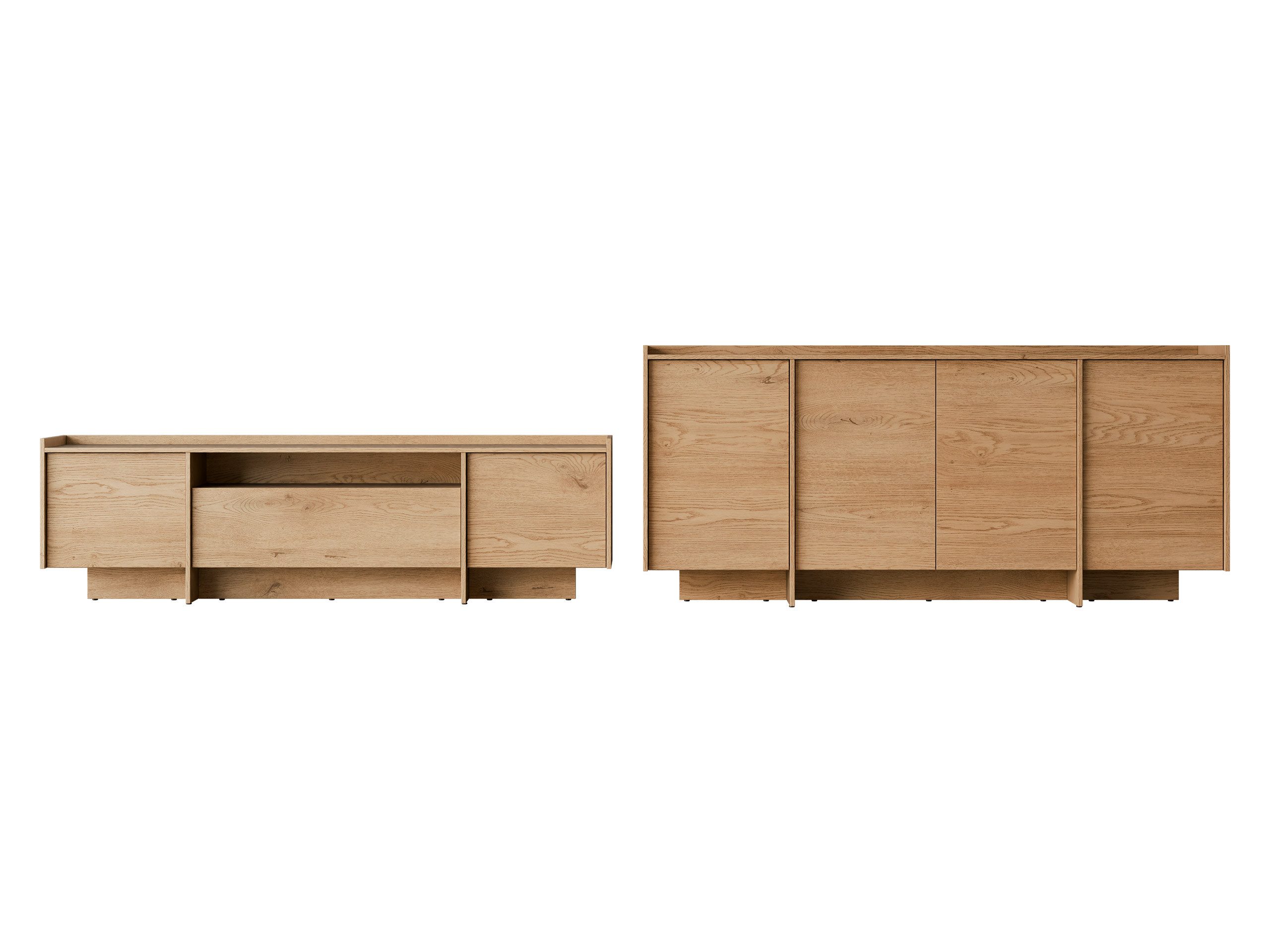 MIRJAN24 Wohnzimmer-Set Japandi, (2er-Set, Kommode, TV-Lowboard), günstig online kaufen