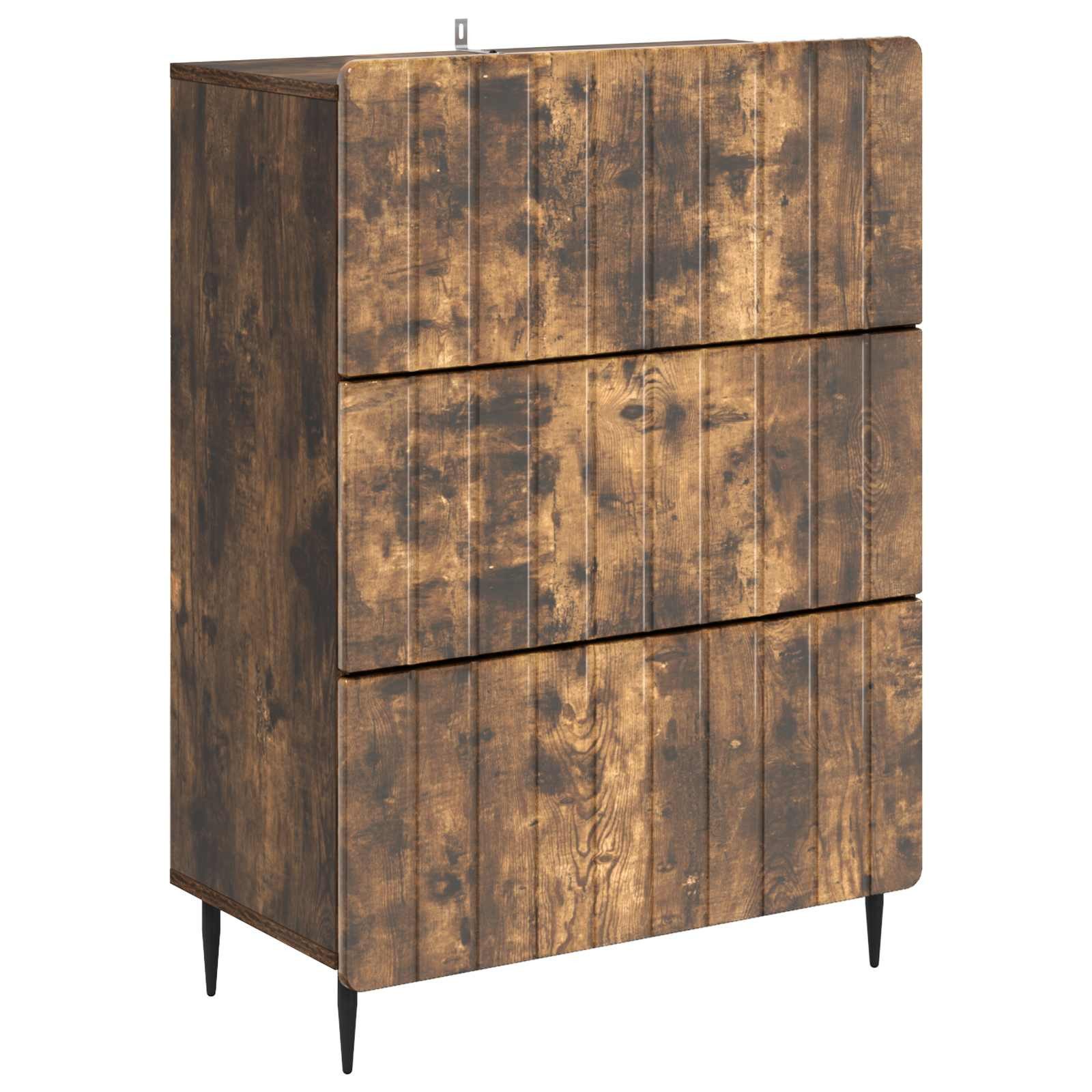 vidaXL Schranksystem Schubladenschrank Geräucherte Eiche 66 x 34,5 x 92 cm (1-St)