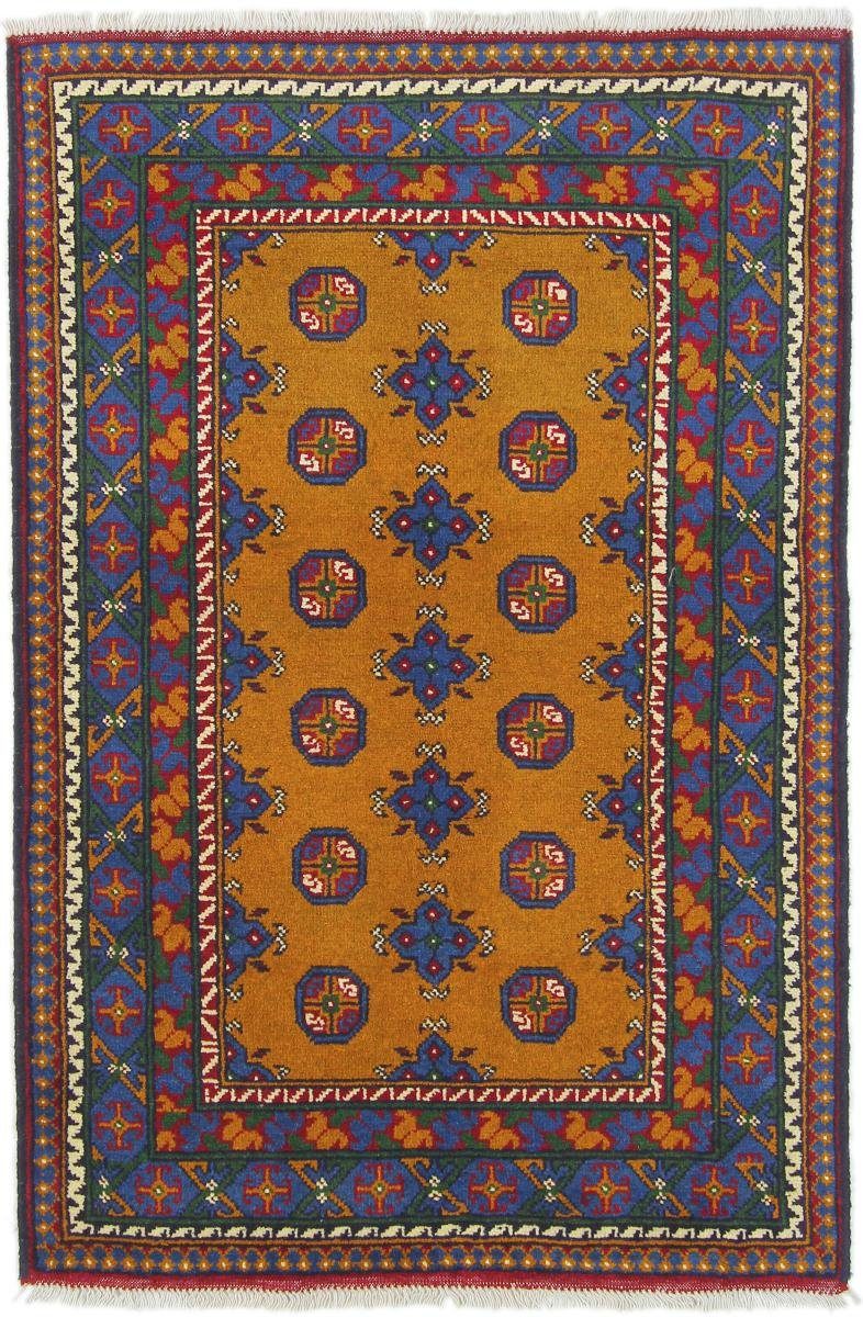 Orientteppich Afghan Akhche 102x154 Handgeknüpfter Orientteppich, Nain Trading, rechteckig, Höhe: 6 mm
