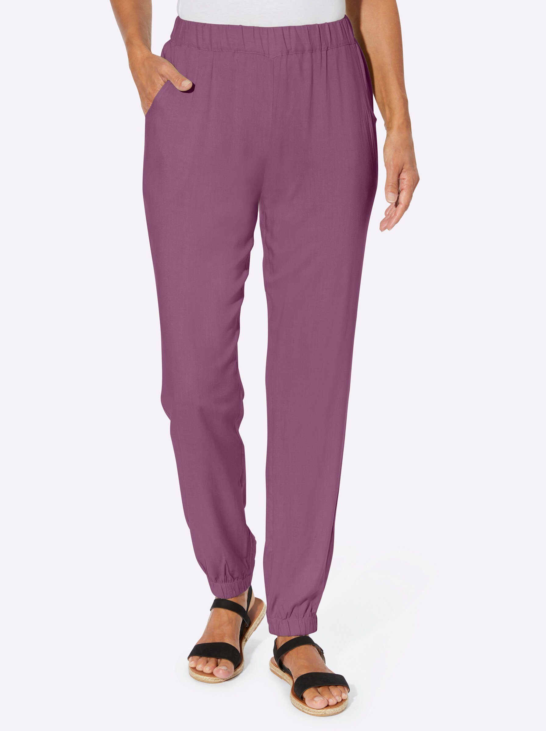 Sieh an! Jerseyhose Haremshose Innenbeinlänge ca. günstig online kaufen