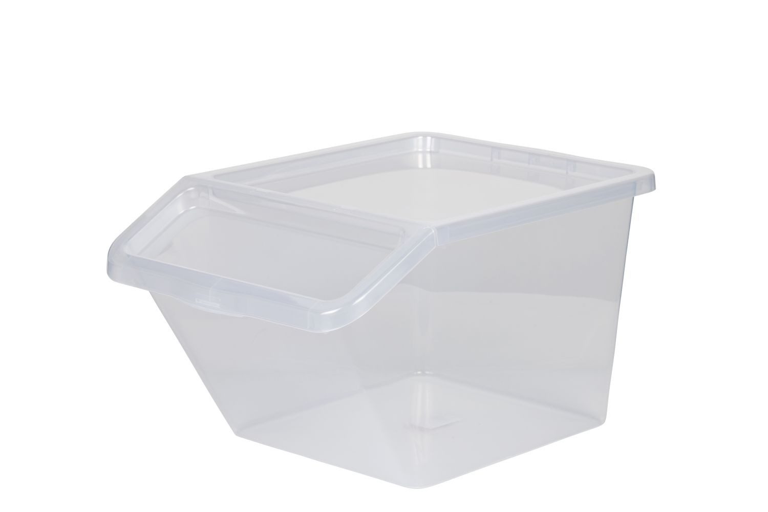 Kreher Aufbewahrungsbox Sortierbox aus Kunststoff in Transparent 40 Liter (1 St)