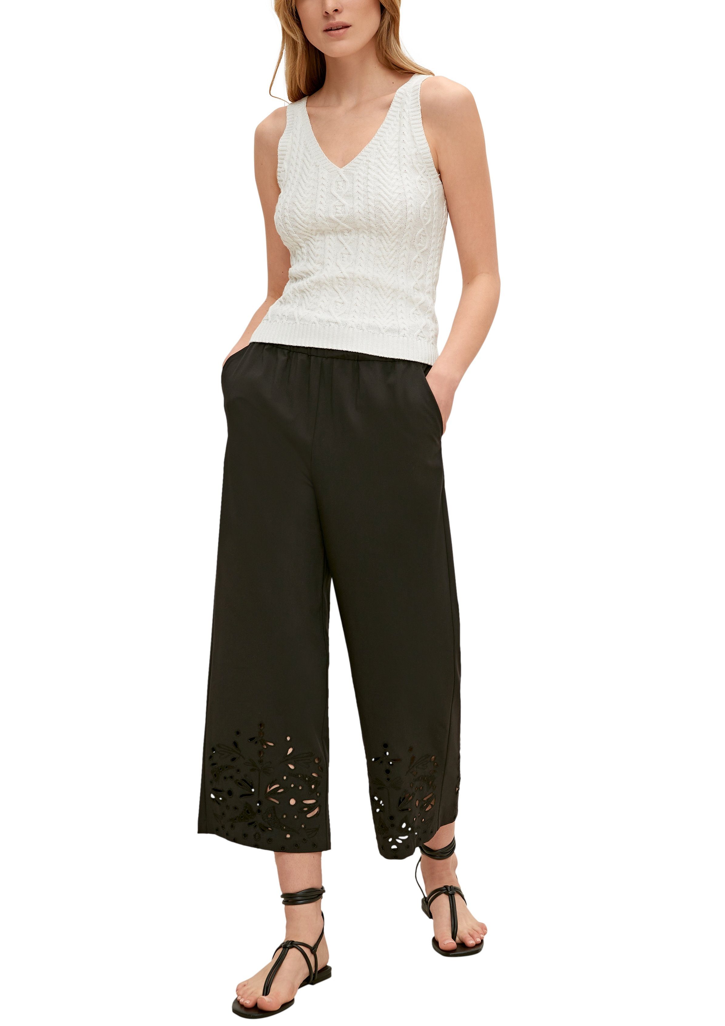 comma Stoffhose Regular: Hose