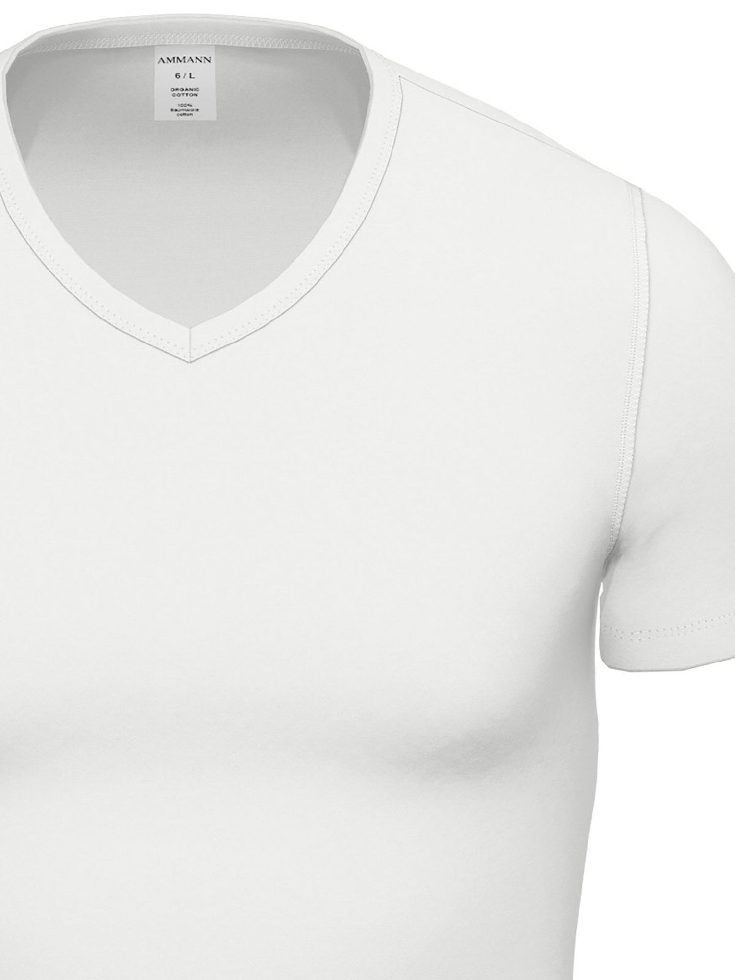 Ammann Unterziehshirt 2er Pack V-Shirt Day Classic (Packung, 2-St) supergekämmte Baumwolle, besonders weich, hautfreundlich, pflegeleicht