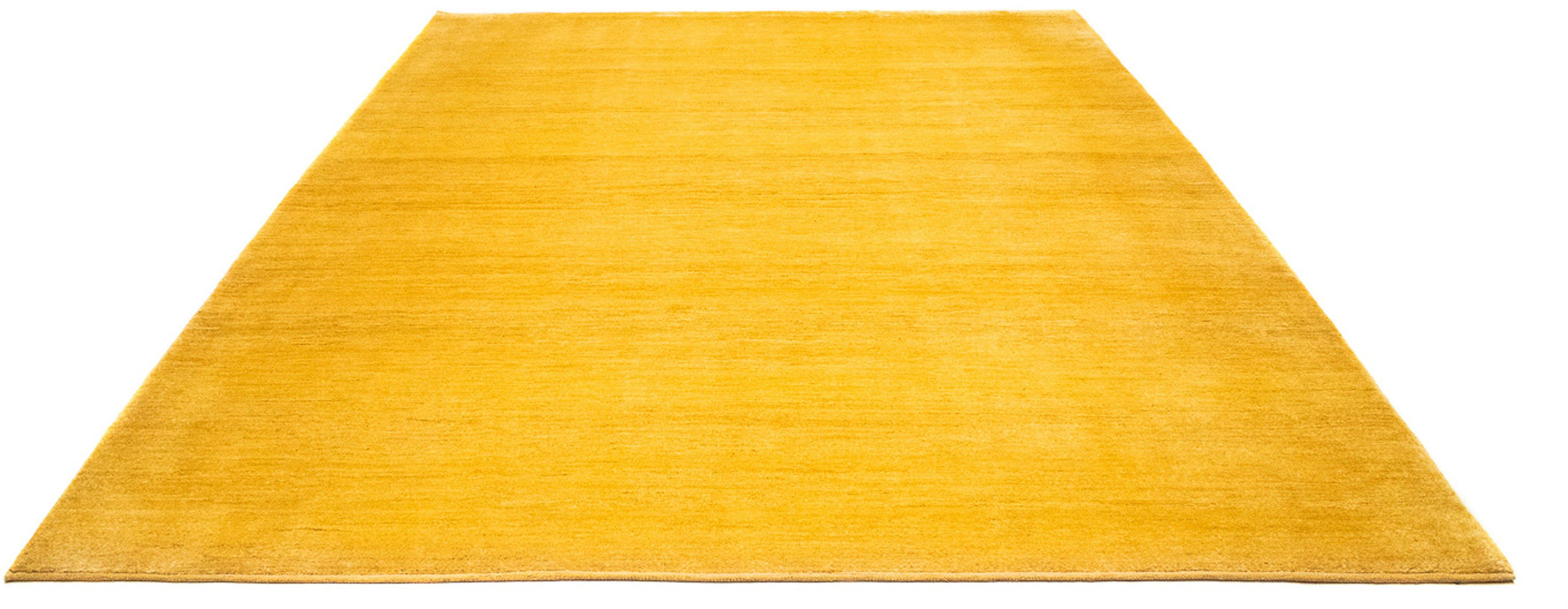 Wollteppich Gabbeh - Perser - 344 x 246 cm - gold, morgenland, rechteckig, Höhe: 18 mm, Wohnzimmer, Handgeknüpft, Einzelstück mit Zertifikat