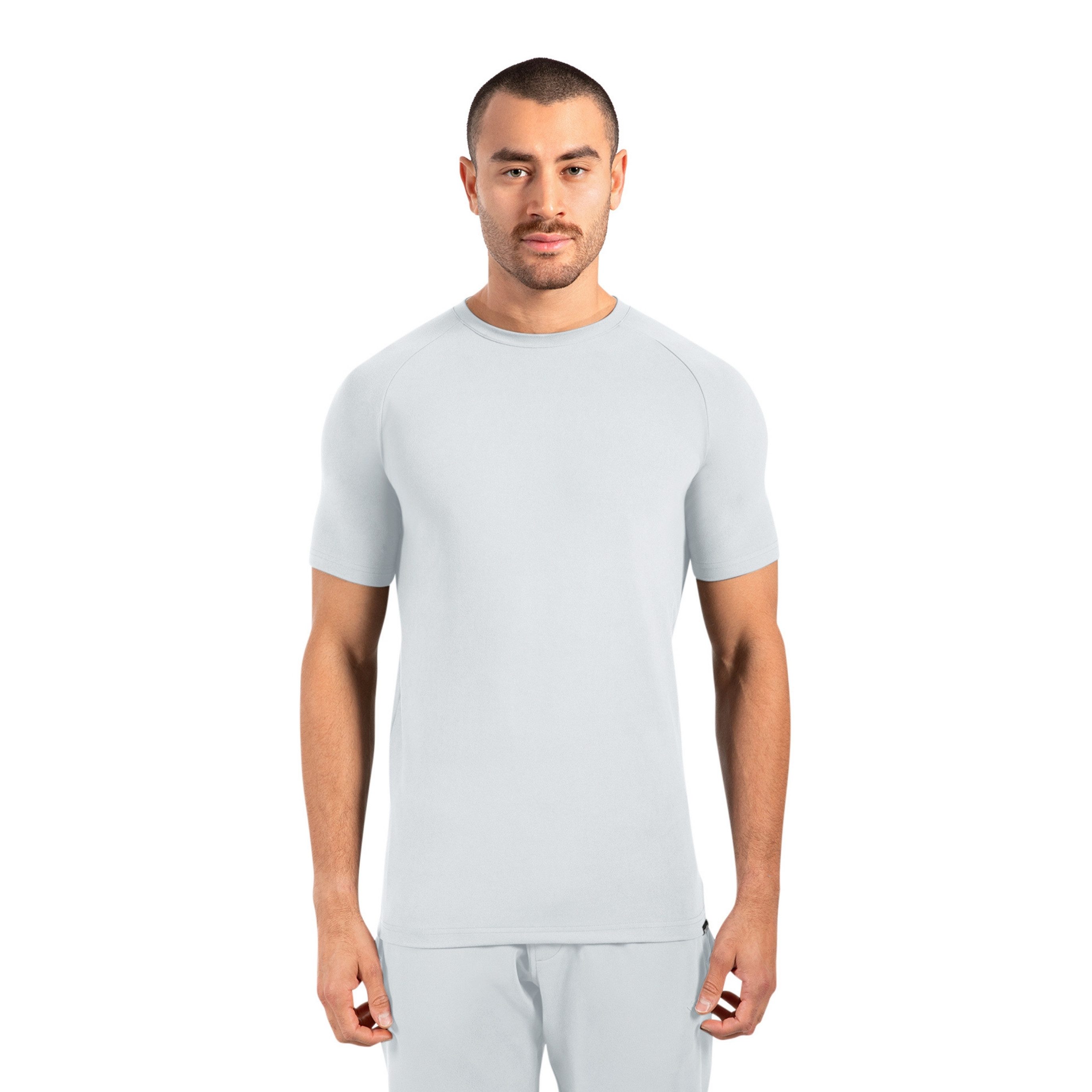 Smilodox T-Shirt Delian, Atmungsaktives Shirt mit 3D Rubber Print, Funktionsshirt mit Raglan-Schnitt Kurzarmshirt Sport Training Freizeit Alltag