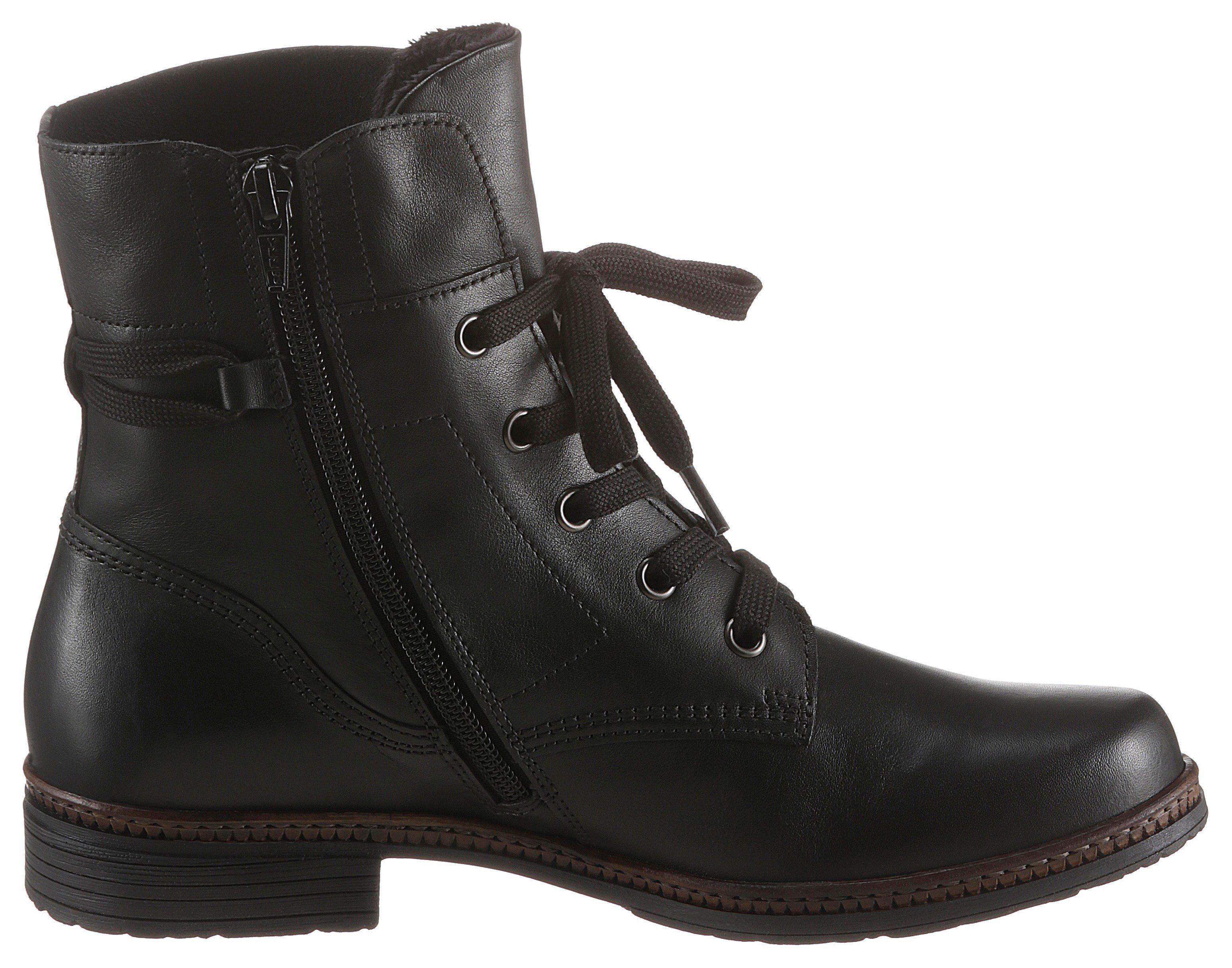 Gabor Schnürstiefelette, Schnürboots, Businessschuh mit Blockabsatz