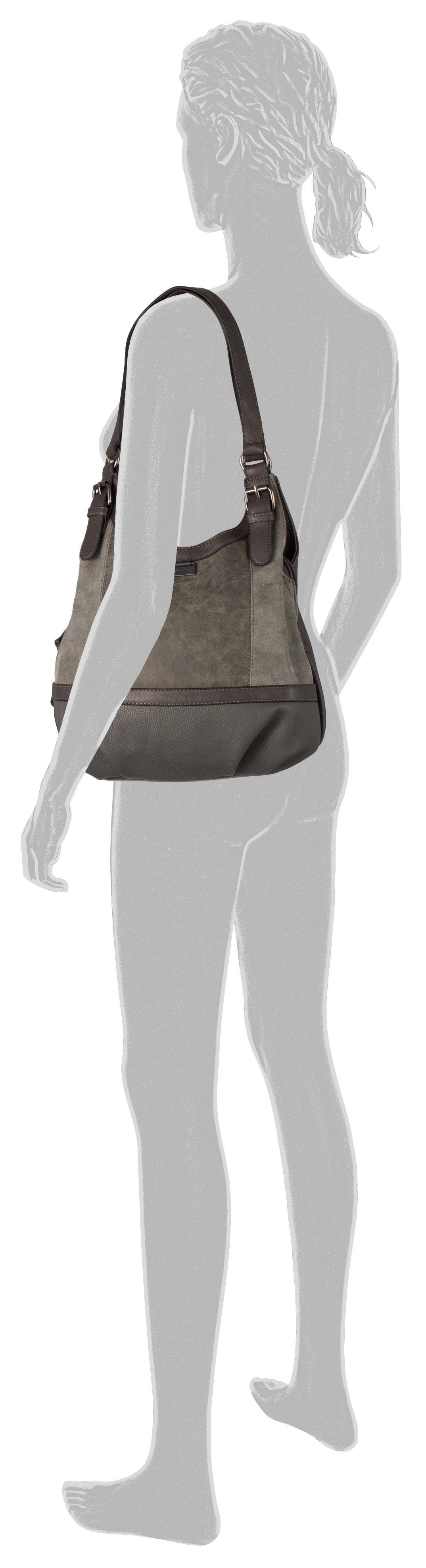 TOM TAILOR Shopper JUNA, mit schicken Zierschnallen