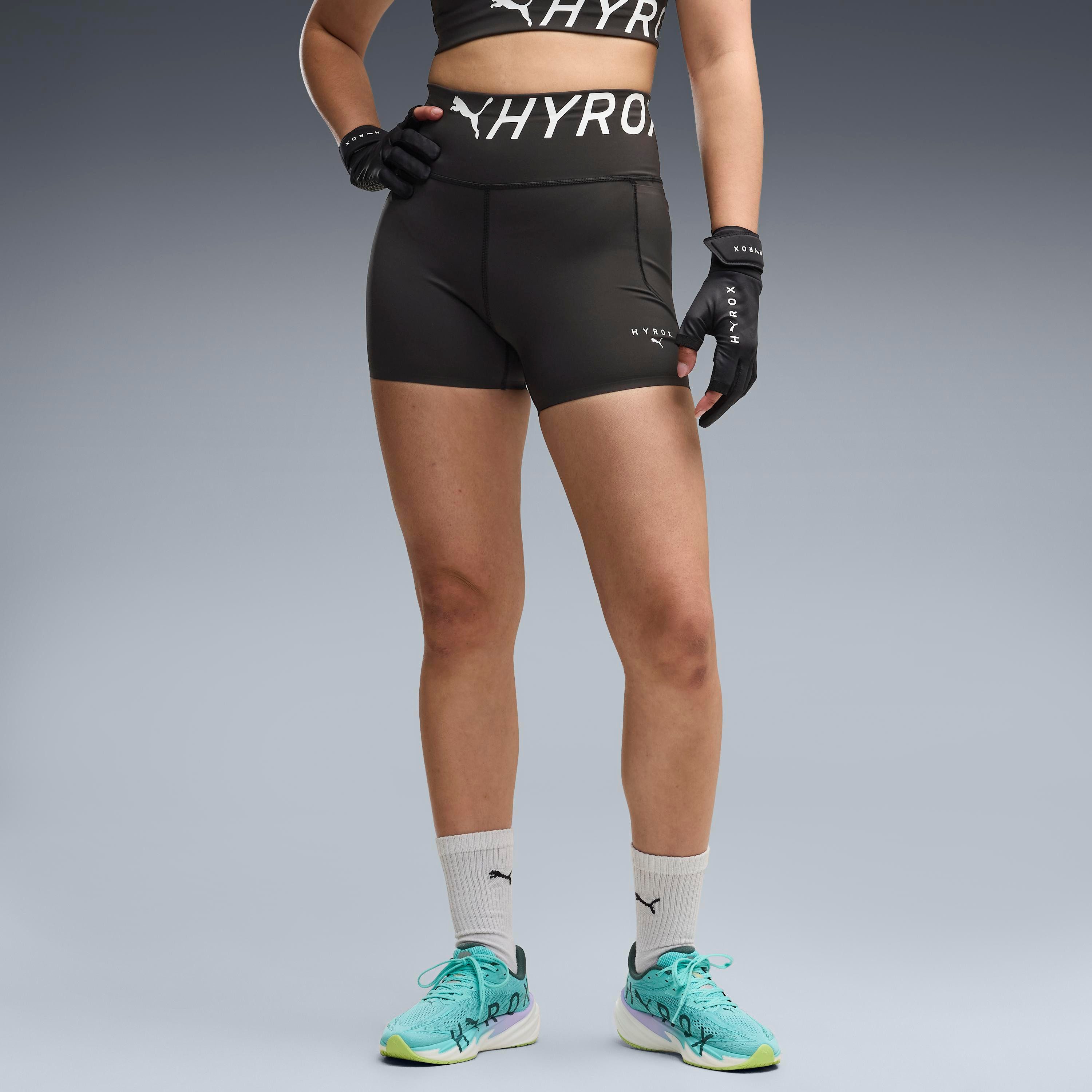 PUMA Trainingsshorts W X HYROX PWRMODE 4 SHORT TIGHT Regular Fit, für sportliche Aktivitäten, sportlicher Stil