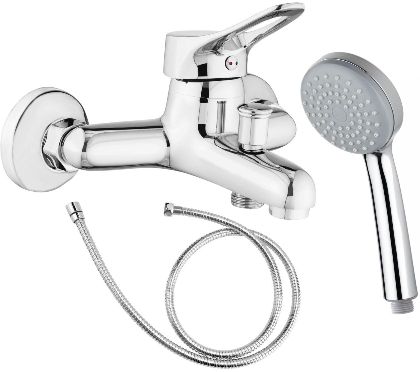 Deante Wannenarmatur Vero Badewannenarmatur Duschset Handbrause, Brauseschl günstig online kaufen