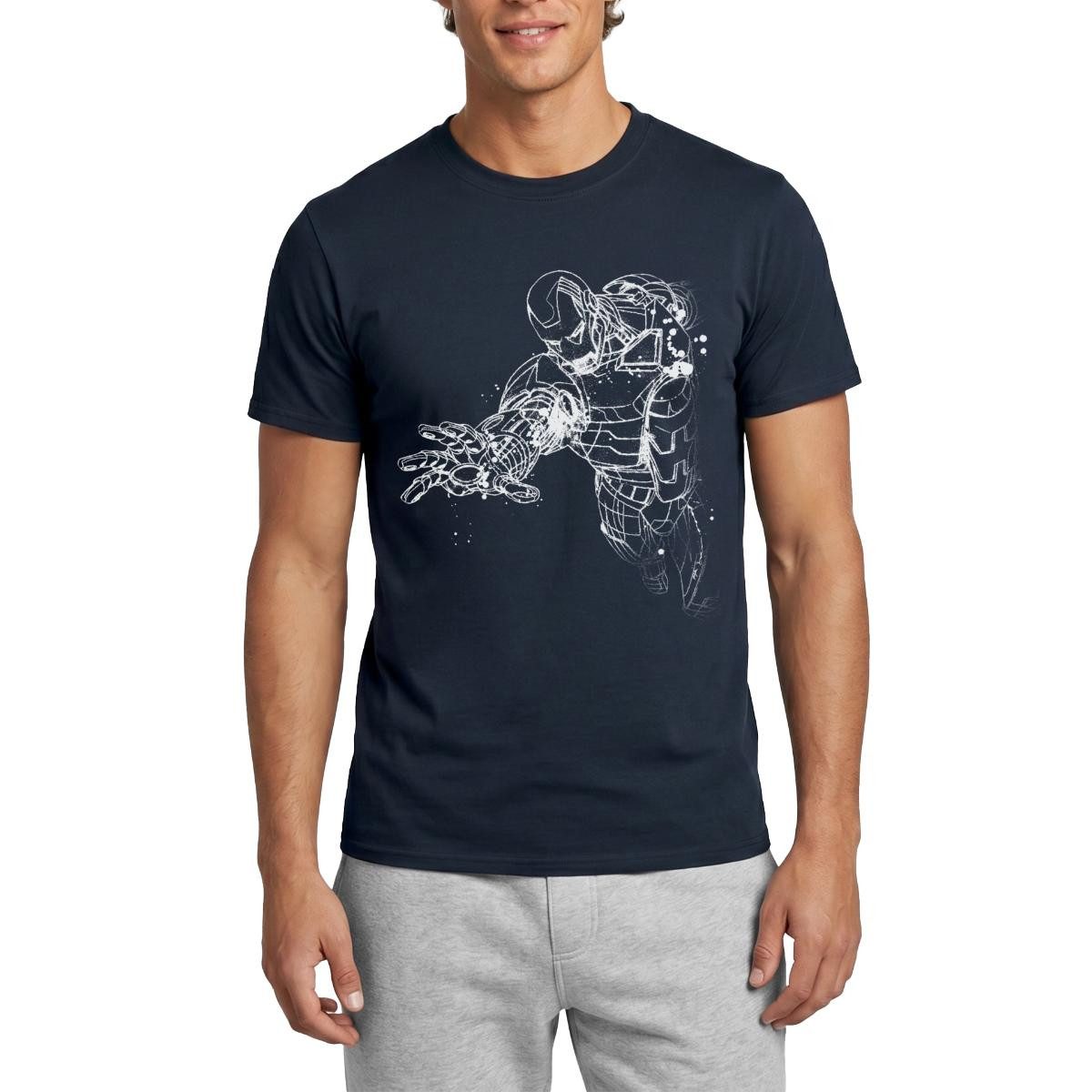 T-Shirt Avengers Superhelden Iron Man Männer T-Shirt