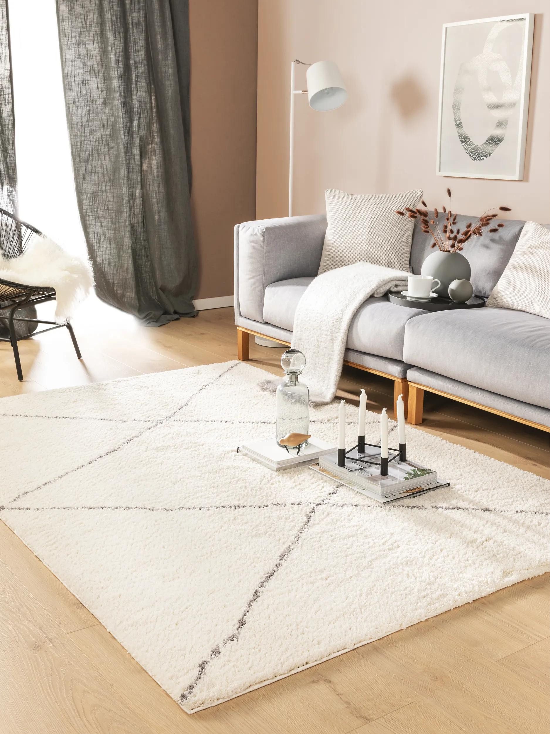 benuta Hochflor-Teppich Benno, rechteckig, Höhe: 21 mm, Kunstfaser, Berber, günstig online kaufen