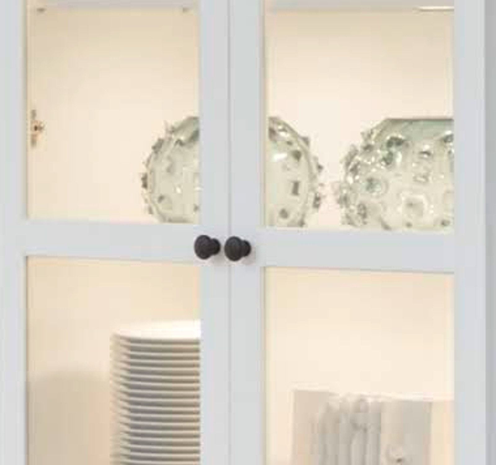 trendteam Wohnwand Baxter, (in weiß Landhaus, Komplett-Set 4-teilig, 365 x 195 cm), mit Vitrinenschrank