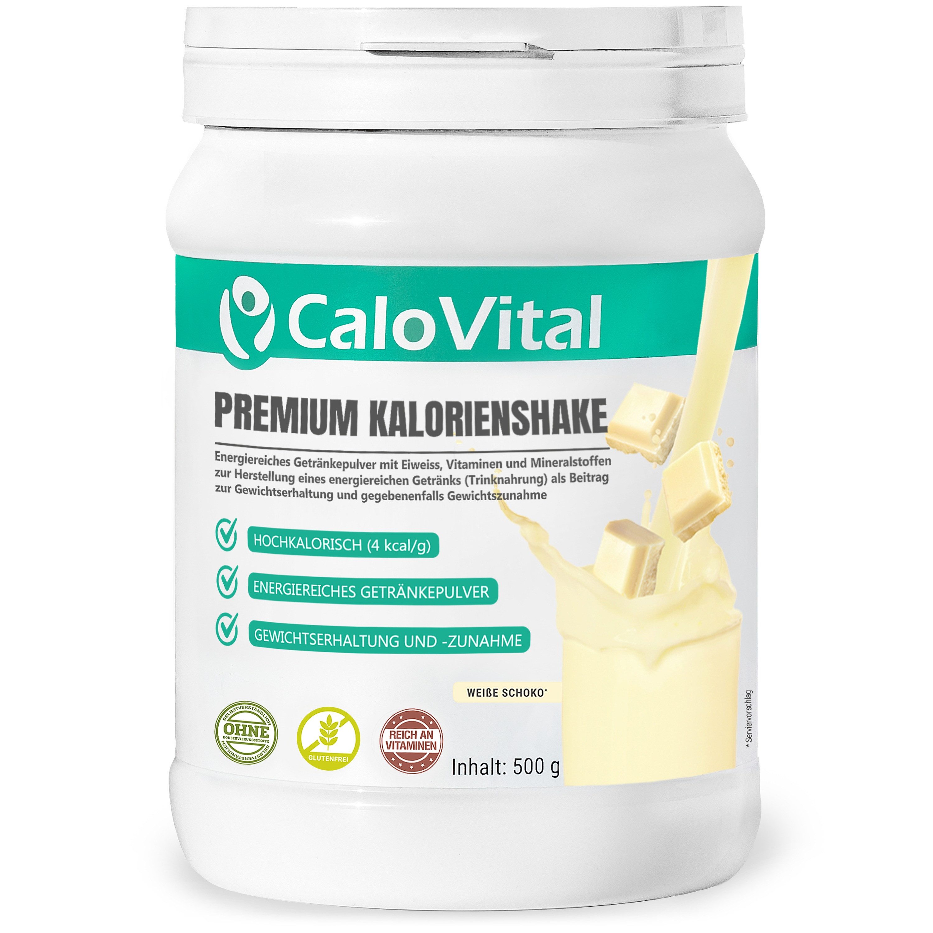 CaloVital Zunehmen hochkalorische Trinknahrung Gewichtszunahme CaloVital 500g Pulver, 1 St.