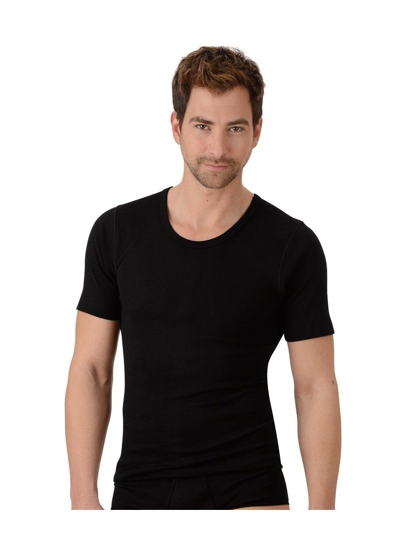 Trigema Unterhemd TRIGEMA Unterhemd schwarz im Doppelpack Feinripp