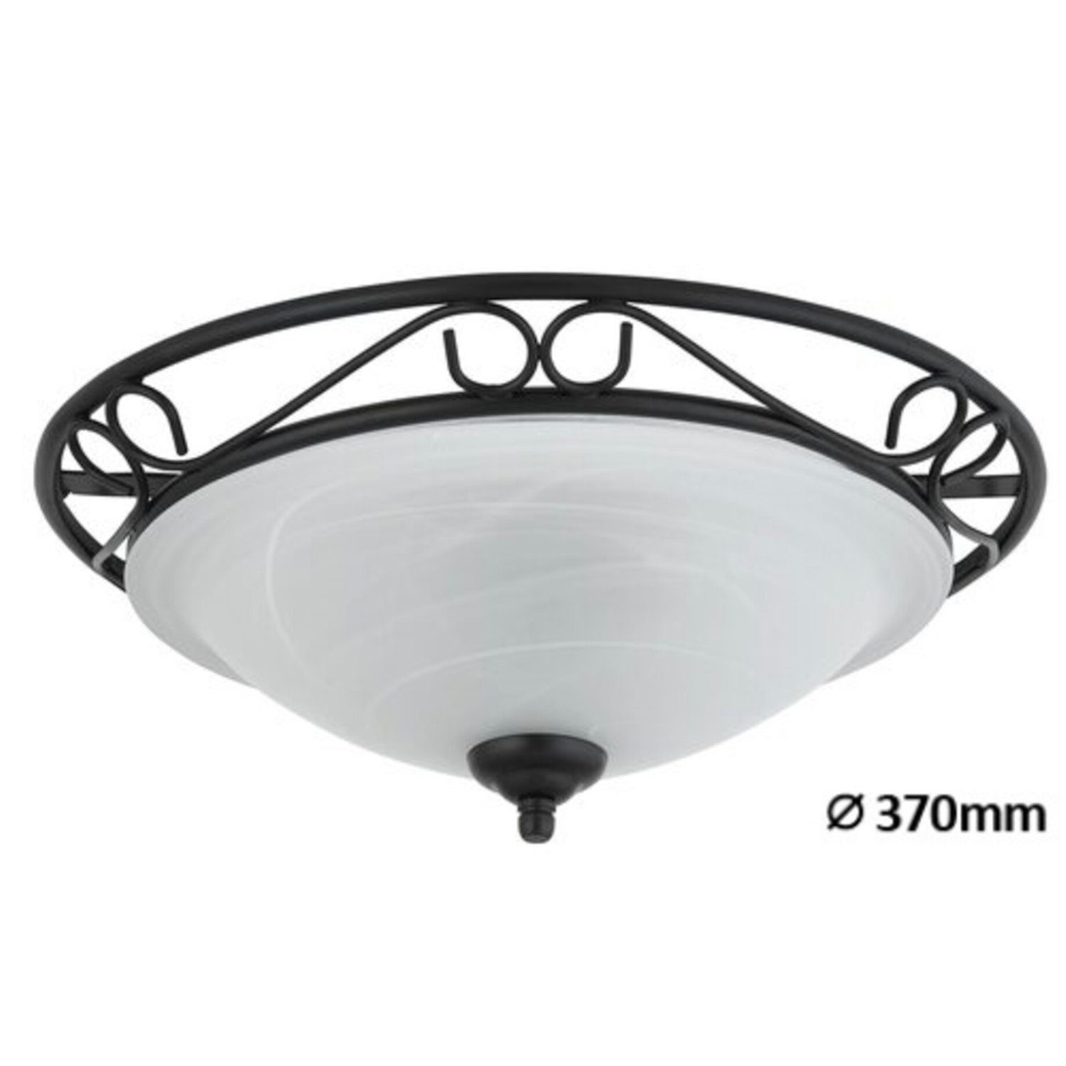 Rabalux Deckenleuchte, Mediterrane Deckenlampe aus weißem Alabasterglas günstig online kaufen