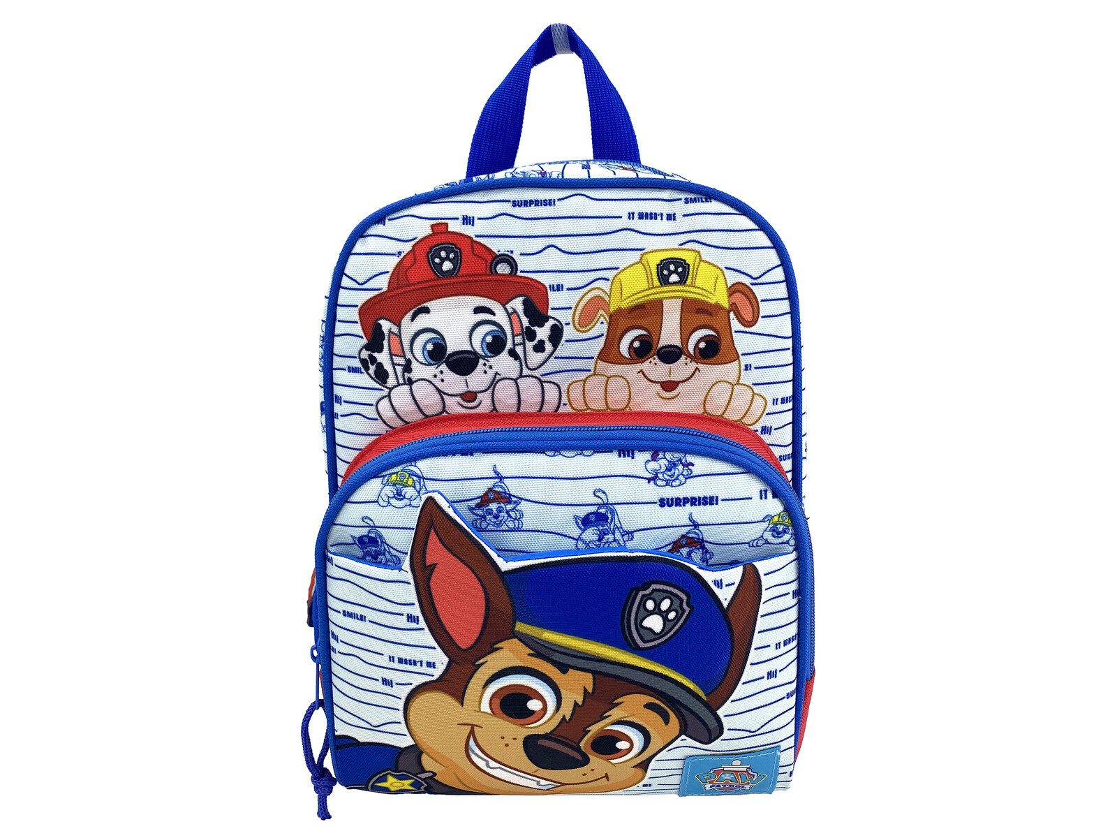 Bluey Kinderrucksack Kindergartenrucksack mit Fronttasche Hauptfach und Seitennetz