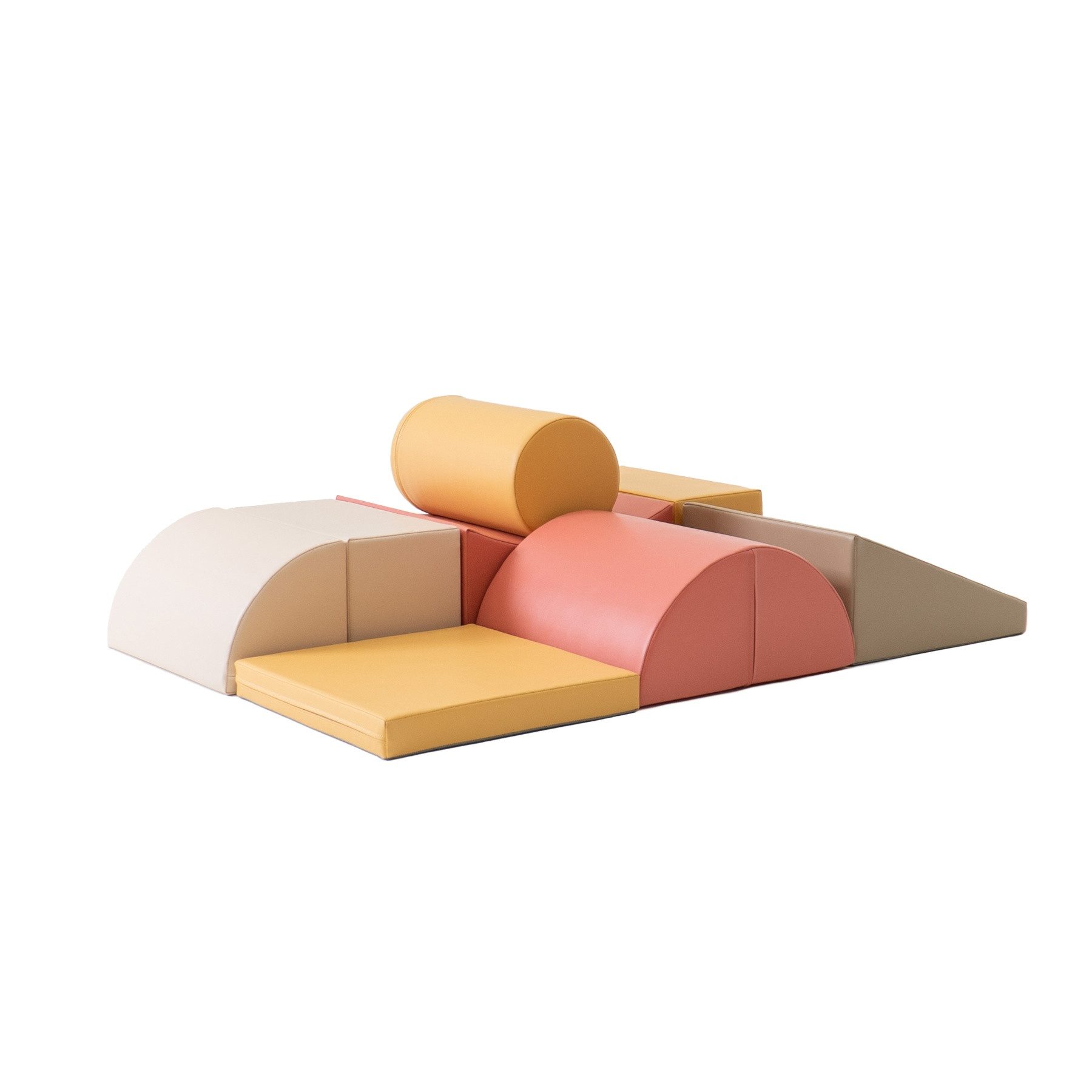 IGLUSoftplay IGLU SET 33 Adventurer - Beige/Grün/Pastell Schaumstoff-Bausteine Spielbauklötze, Produktursprung: Lettland, Altersempfehlung: 1–5 Jahre,1 kg, UK) – Bild 5 von 5