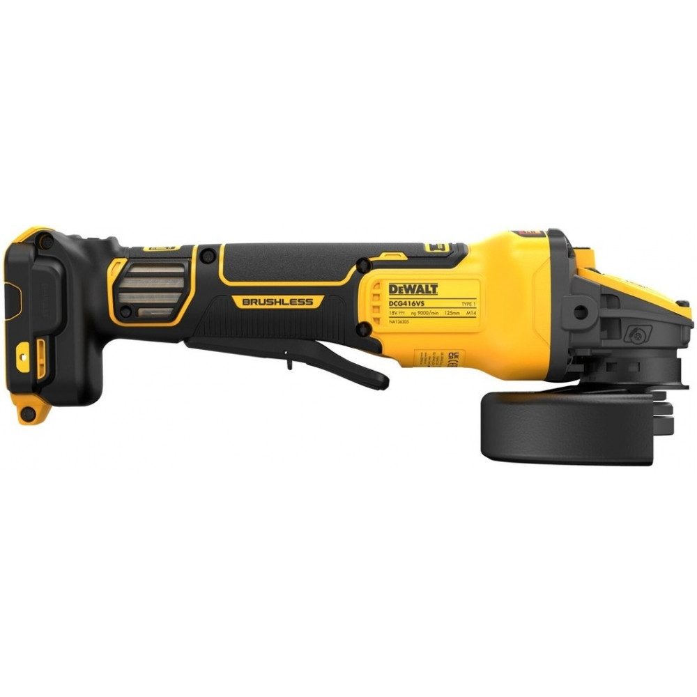 DeWalt Akku-Winkelschleifer DCG416VSN solo - Akku-Winkelschleifer - gelb/schwarz