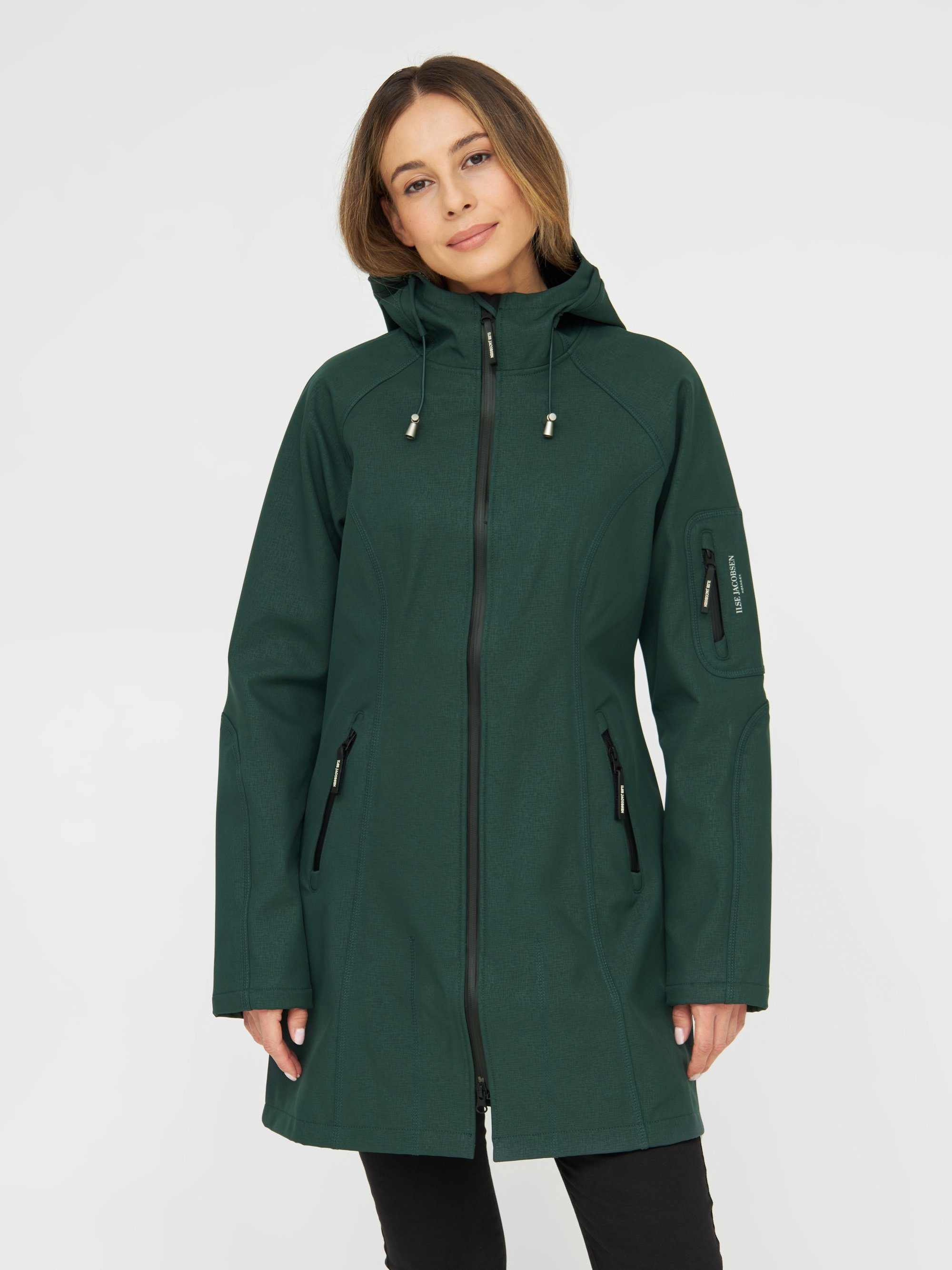 Ilse Jacobsen Regenmantel RAIN37 Atmungsaktiv, schmutzabweisend, 2 Wege Reißverschluss, Softshell Beetle