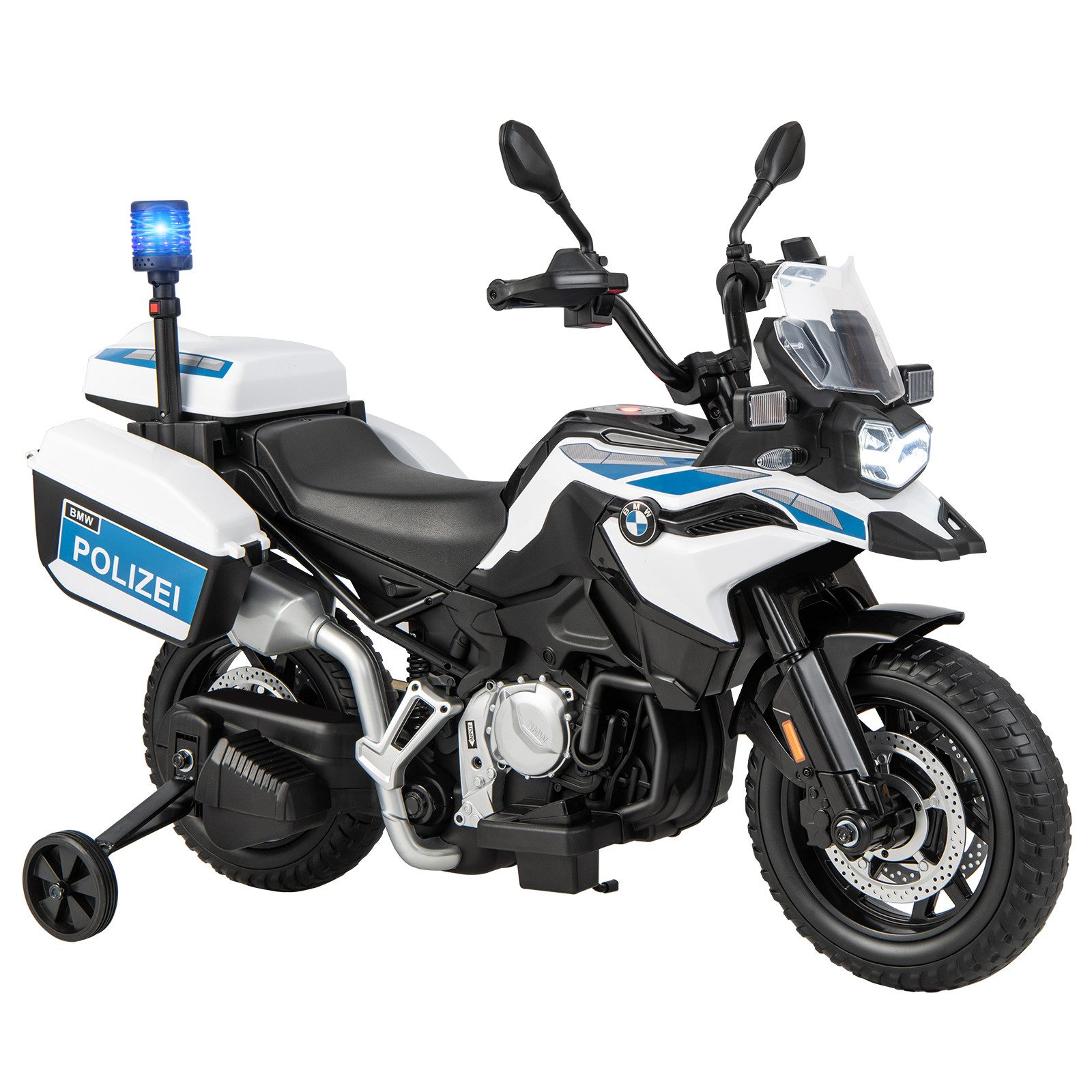 COSTWAY Elektro-Kindermotorrad 12V BMW, mit Musik & Licht, 3-6 km/h