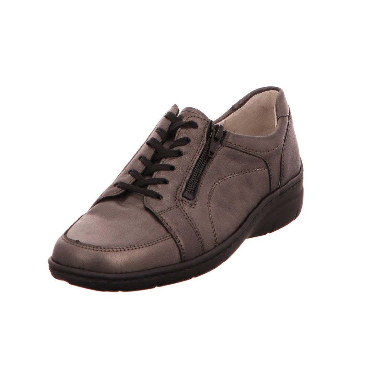 Komfort Schnürer für Damen in braun Schnürschuh
