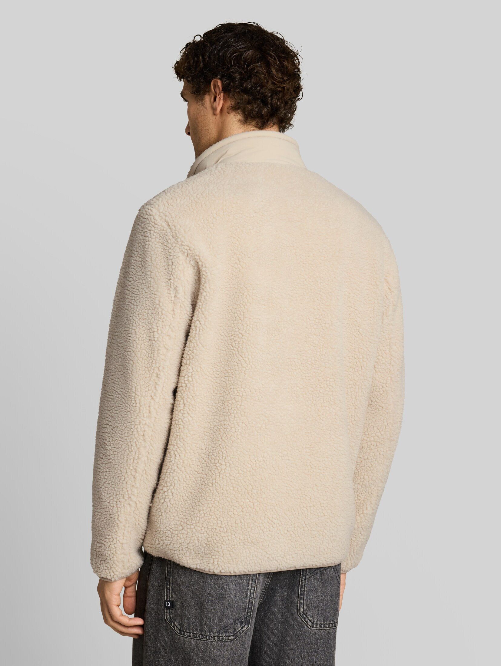 TOM TAILOR Denim Outdoorjacke Jacken Relaxed Fit Teddy Jacke