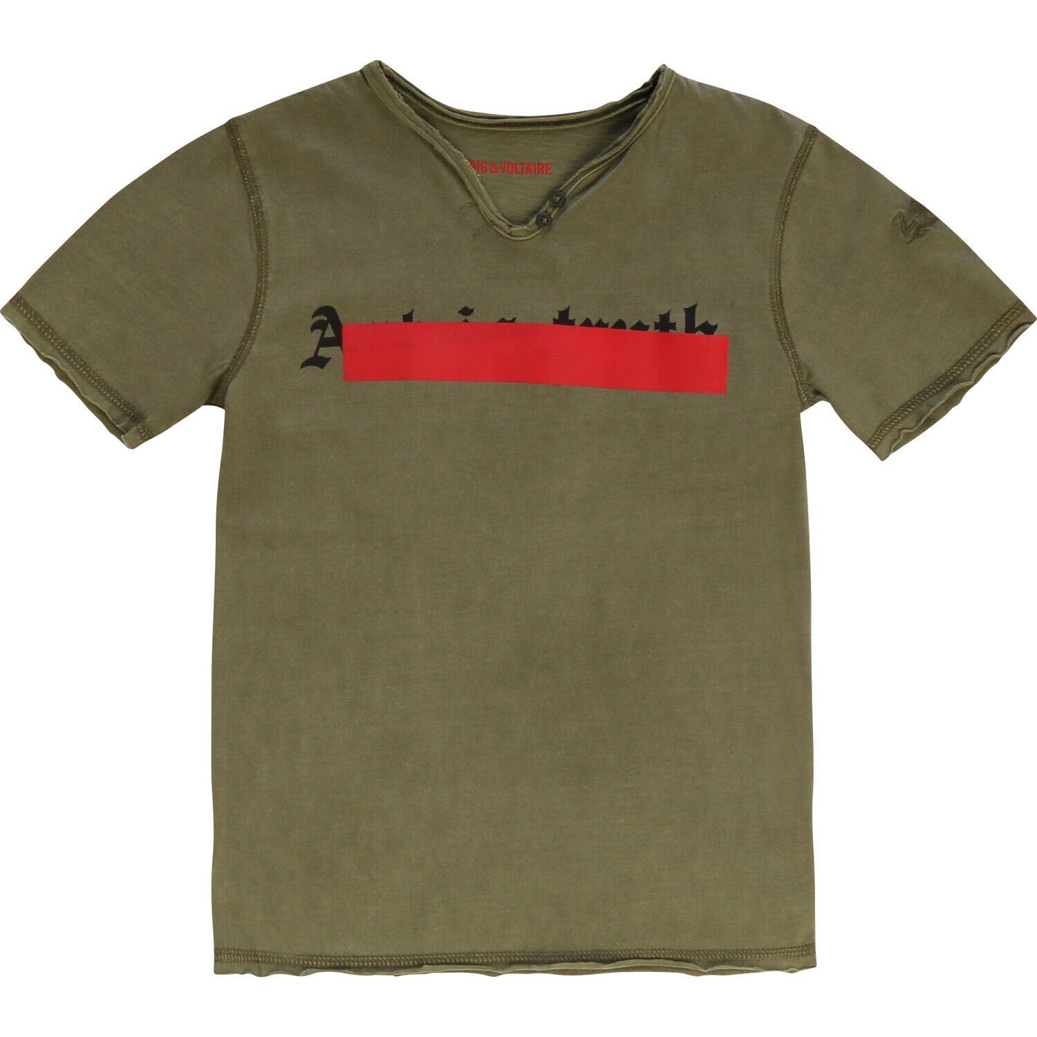 ZADIG & VOLTAIRE T-Shirt Zadig Voltaire Khaki in Art T-Shirt & is Kinder True