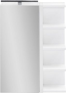 Schildmeyer Spiegelschrank Breite 50 cm, 1-türig, LED-Beleuchtung, Schalter-/Steckdosenbox
