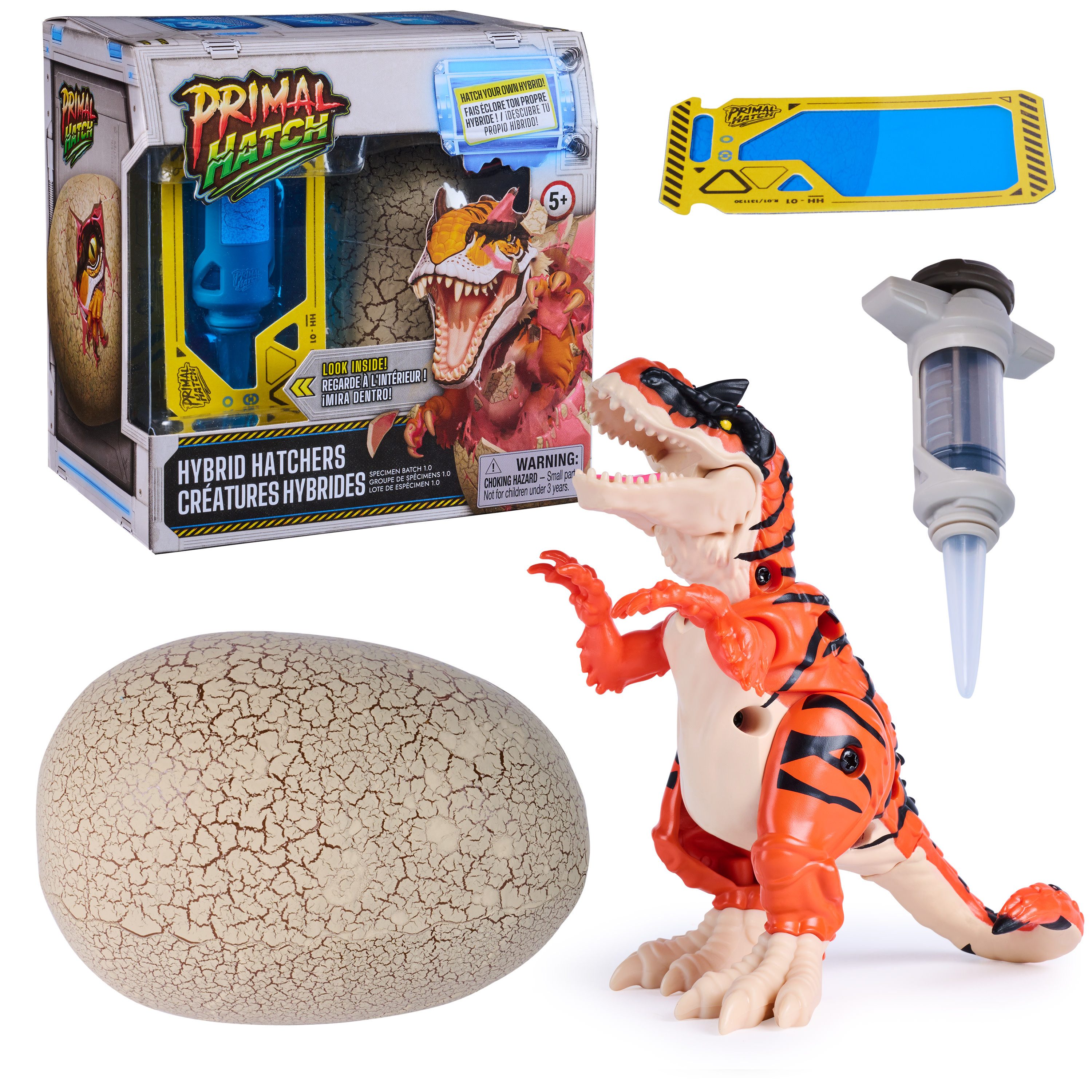 Spin Master Spielfigur Primal Hatch Hybrid Dinos - Dino Actionfigur im Ei, mit Schlüpffunktion, Variante nicht wählbar