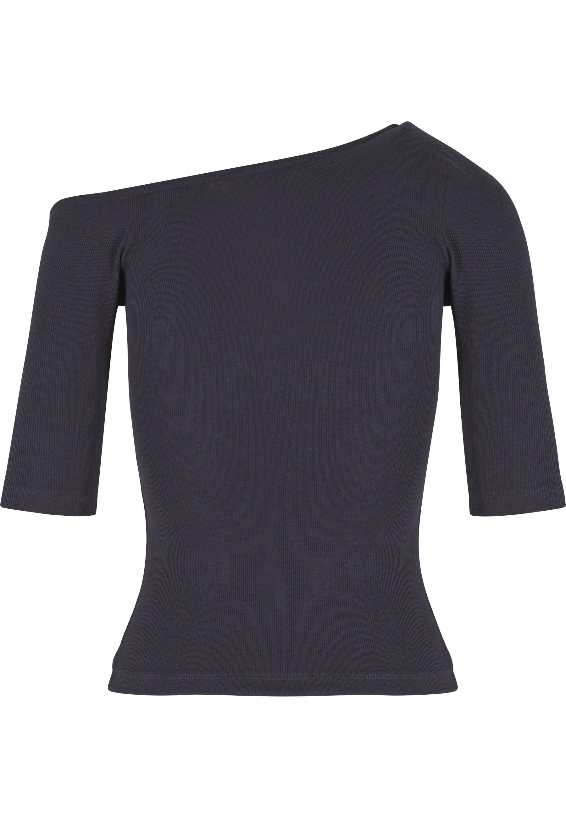 URBAN CLASSICS T-Shirt Urban Classics Ladies Organic Asymmetric Rib Tee (1- günstig online kaufen