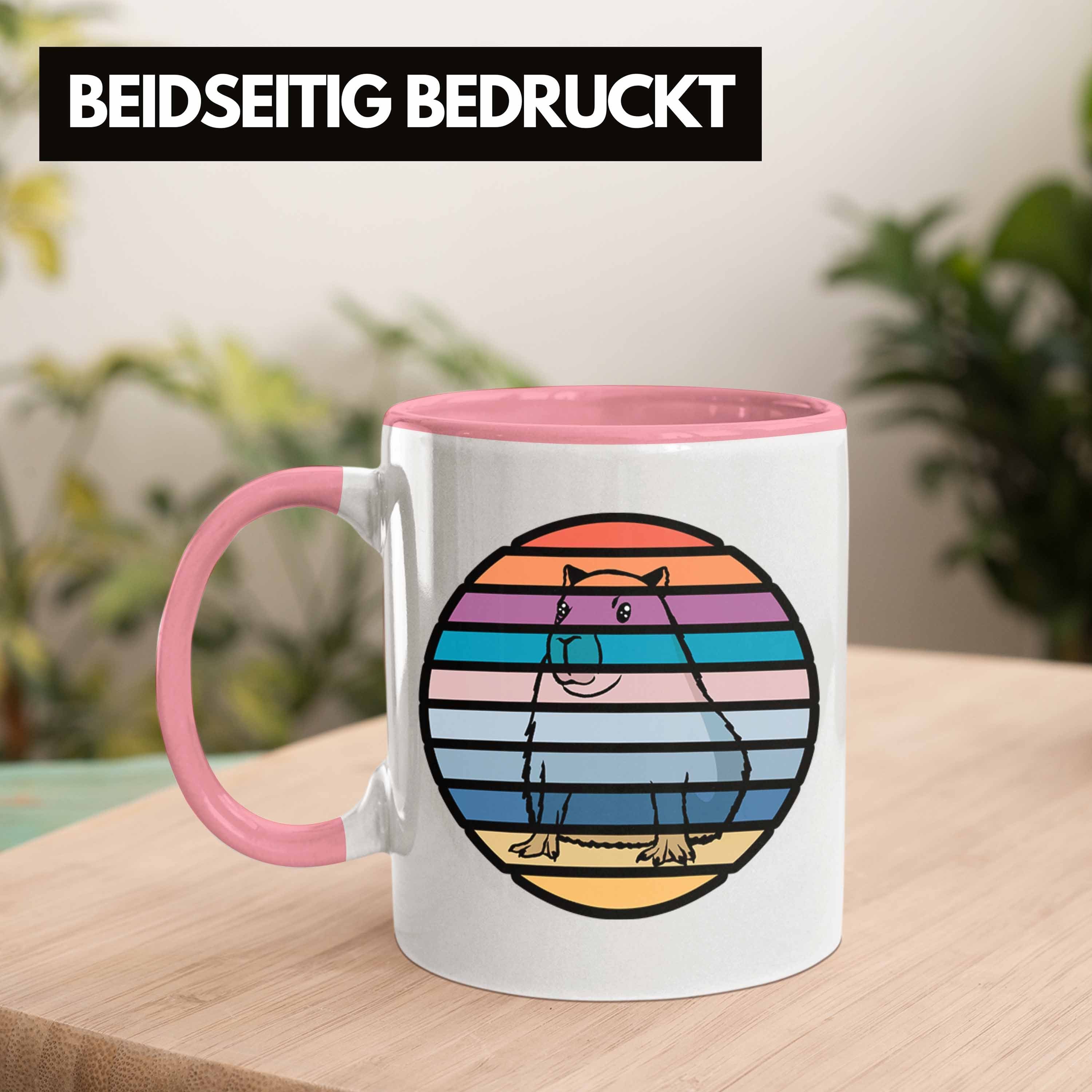 Capybara-Motiv Tasse Liebhaber Trendation Tasse für Geschenkidee mit Capybara Rosa Geschenk