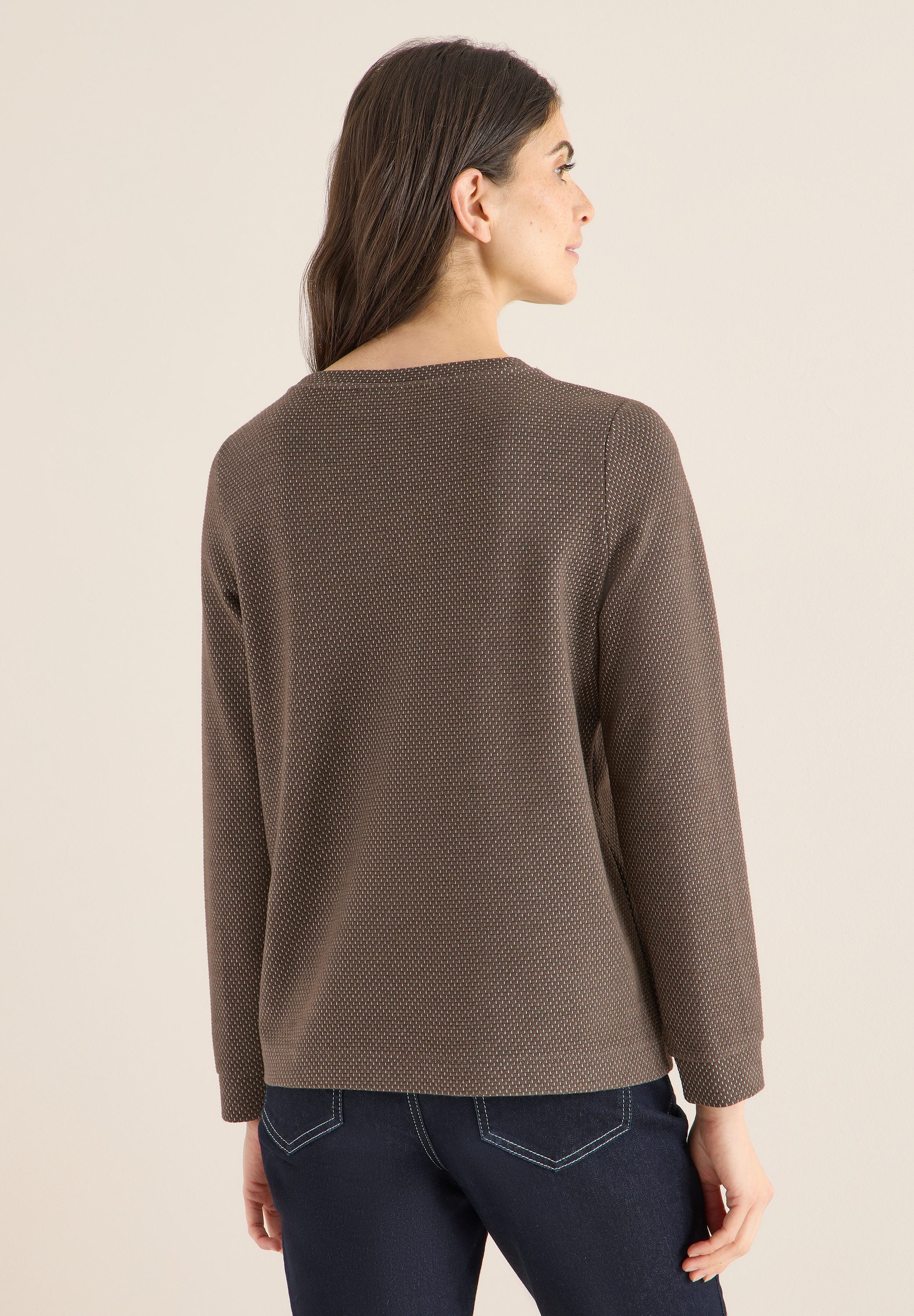 CECIL Langarmshirt mit U-Boot-Ausschnitt