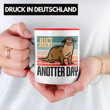 Trendation Tasse Lustige Otter Tasse Geschenk für Tierliebhaber "Just Anotter Day"