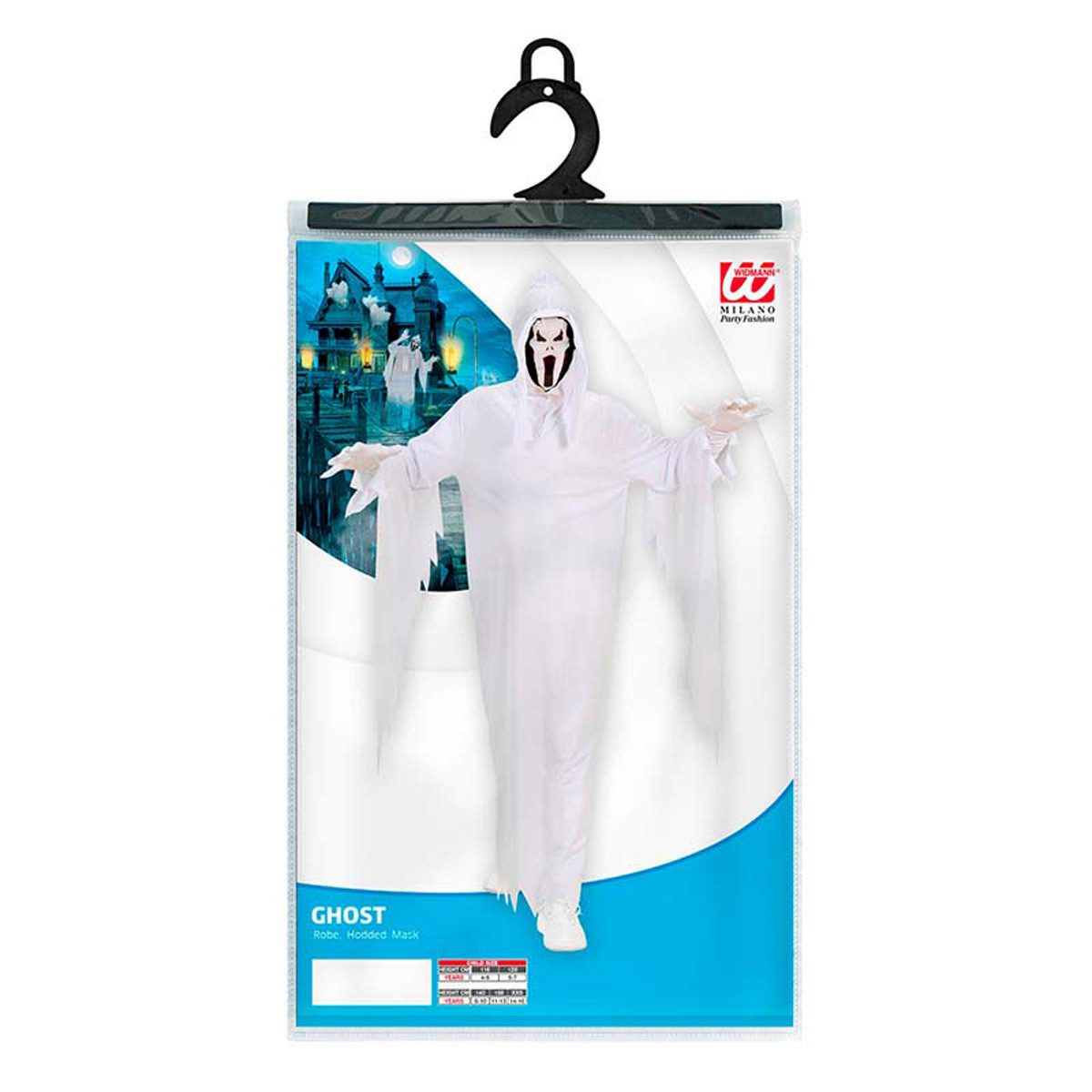 Widmann S.r.l. Hexen-Kostüm Kostüm Kid Geist mit Maske