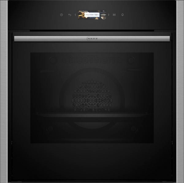 NEFF Backofen N 70 B54CR21N0, mit Teleskopauszug nachrüstbar, EasyClean®, Voll versenkbare Slide & Hide® Tür & Circo Therm® auf 3 Ebenen