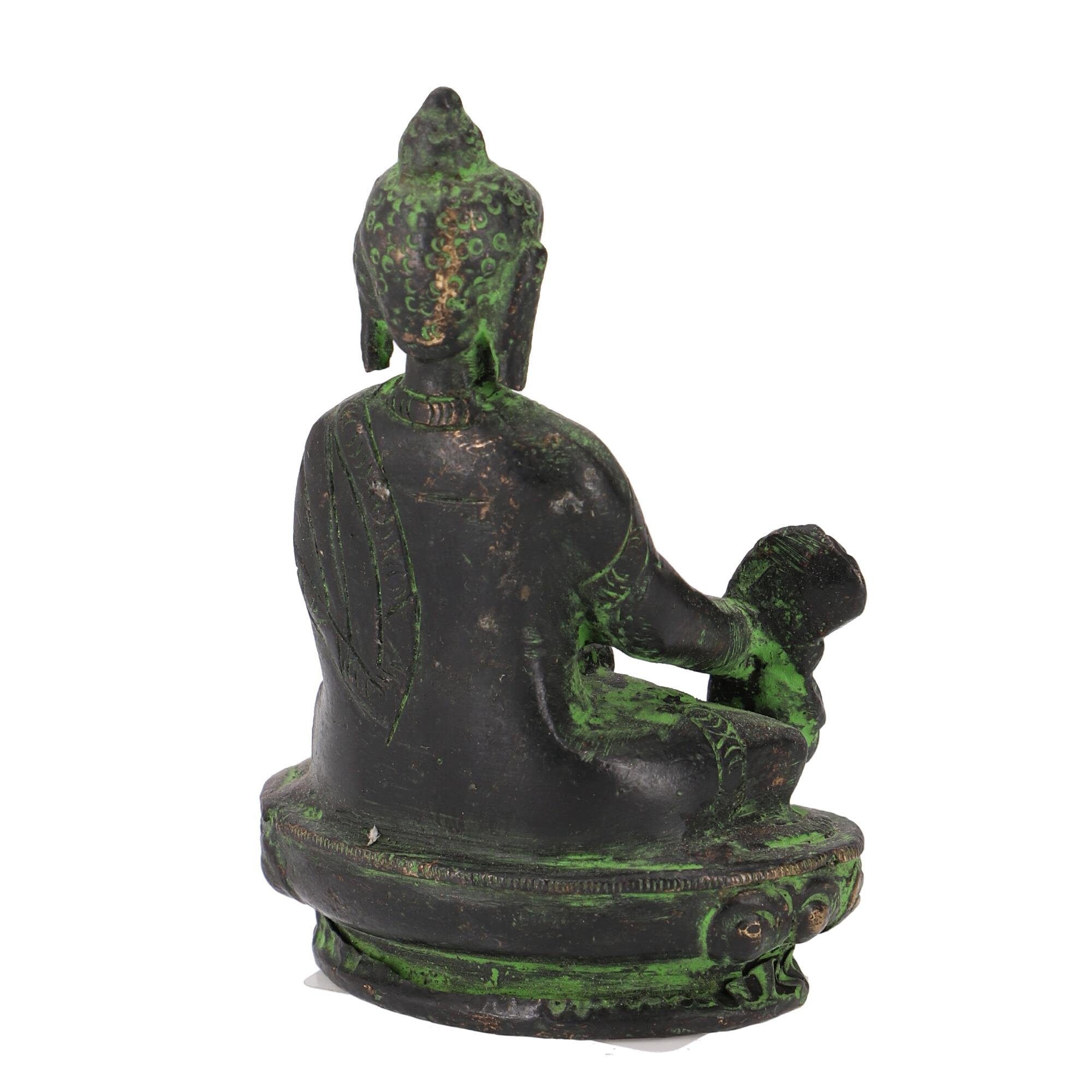 Medizin Messing -.. cm Guru-Shop Buddha Statue 8 Buddhafigur Buddha aus