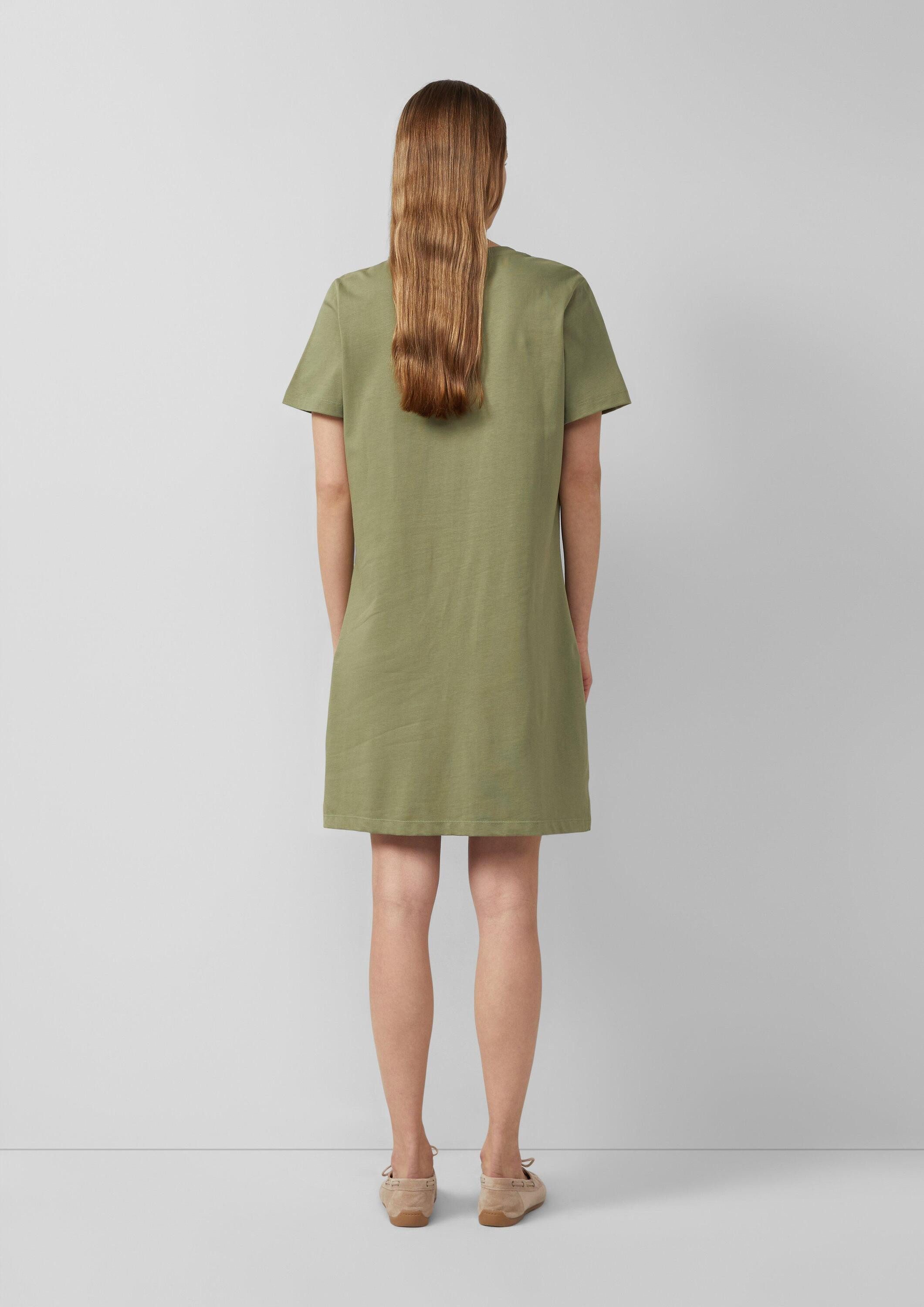 s.Oliver Midikleid Kleid Jersey-Kleid mit seitlichen Schlitzen