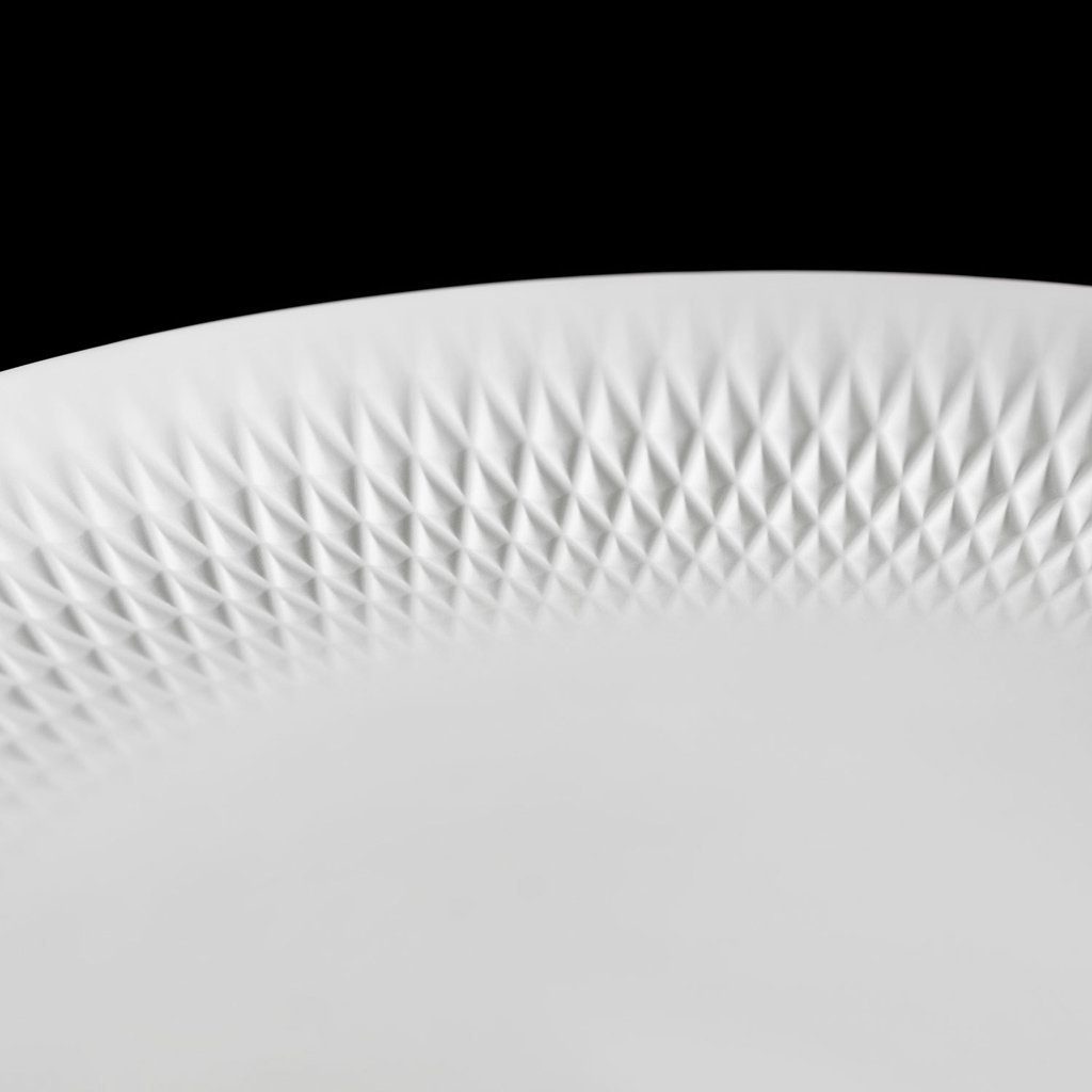 32 cm weiß, Villeroy & Porzellan, Ø, Müslischale Collier Schale, (1-tlg) Manufacture Boch