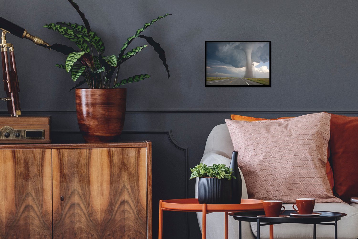 Poster Baca-Tornado auf dem Feld