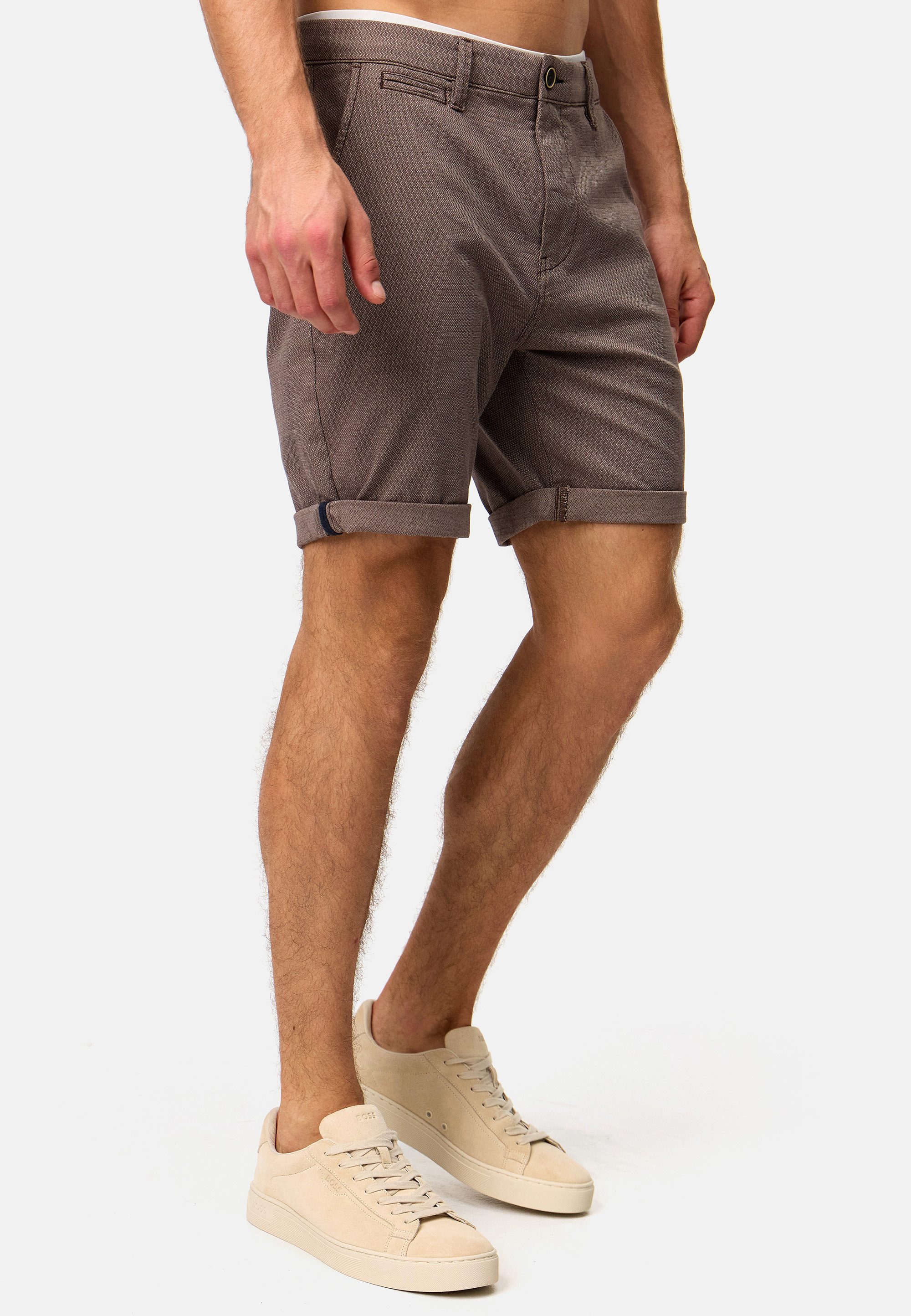 Indicode Chinoshorts Herren INBuddy Chino Shorts Herrenshorts Chino Shorts mit 4 Taschen