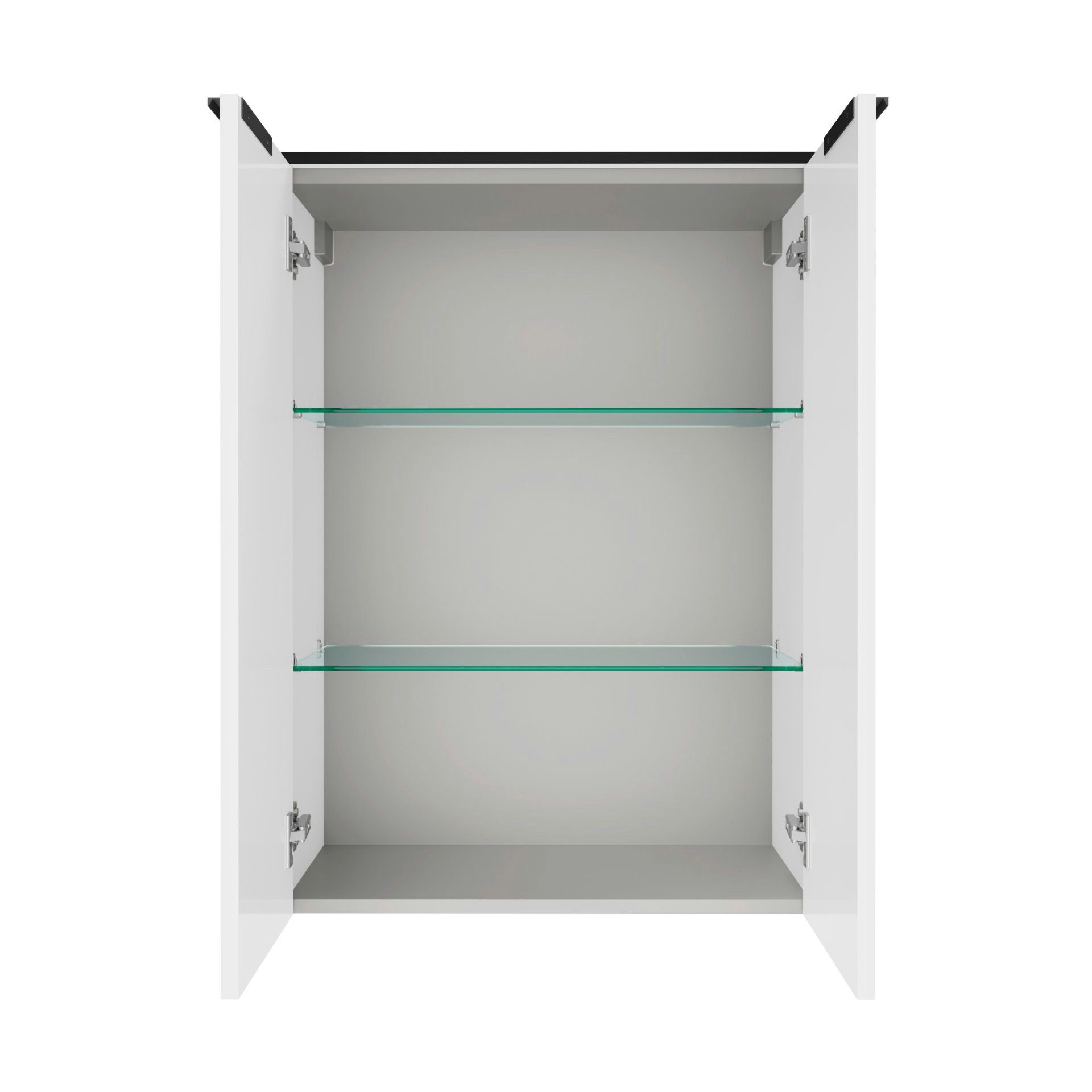 FACKELMANN Midischrank Doppel-Midischrank, Schrank fürs Bad, Badschrank mit Türen