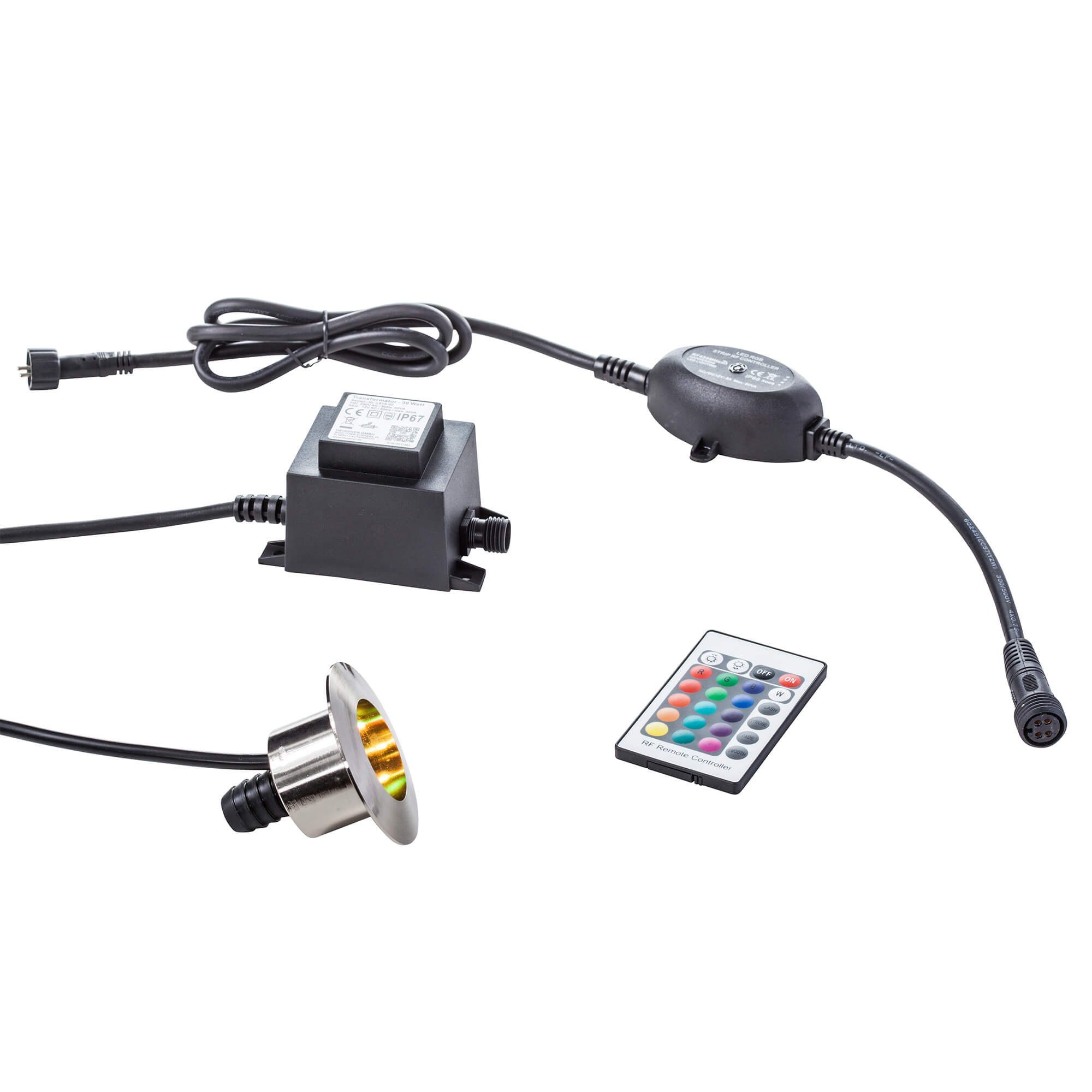 Heissner LED Gartenleuchte Heissner L490-00 SMART LIGHT RGB-Schlauchanschluss