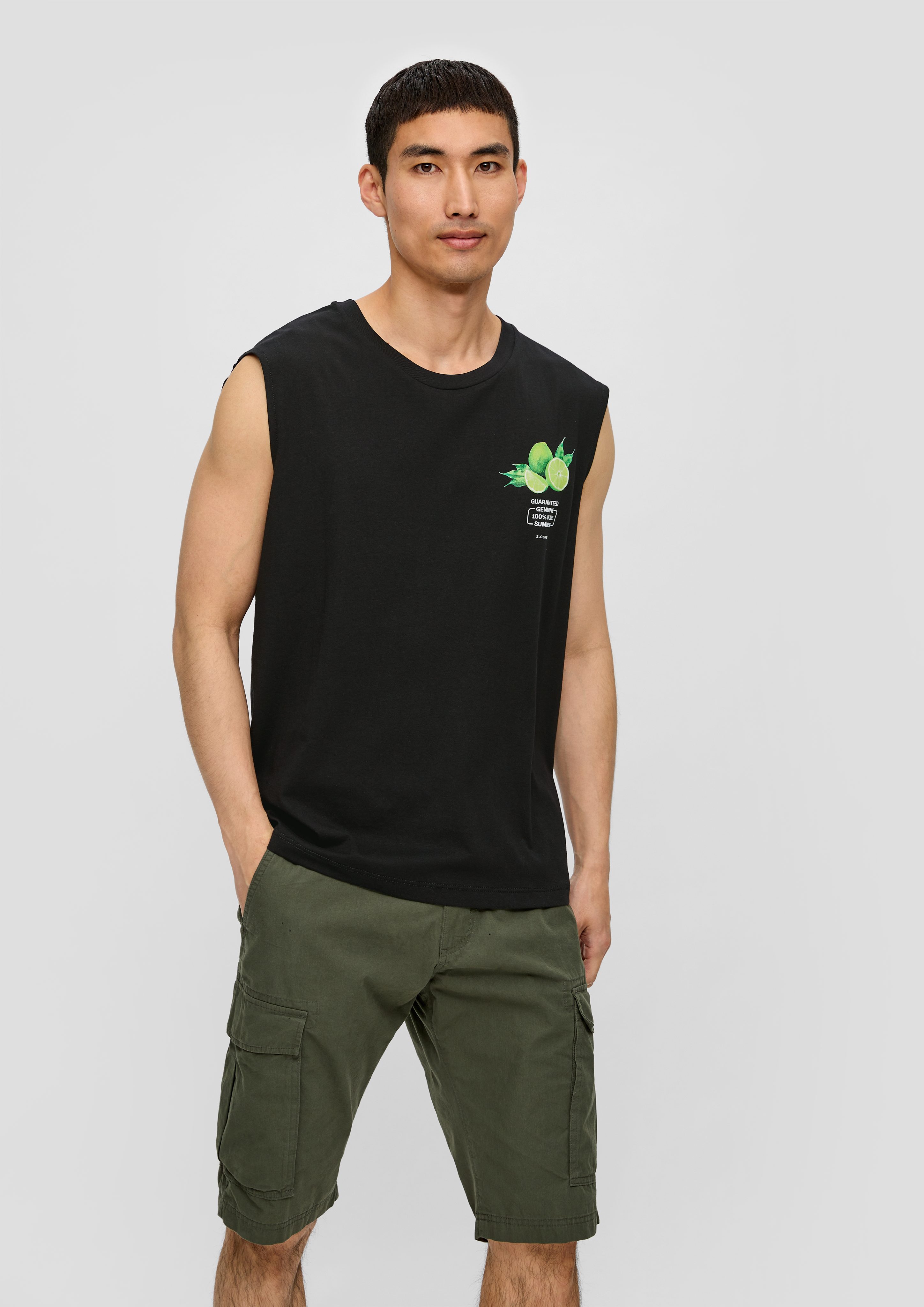 s.Oliver Shirttop Tanktop mit Frontprint Artwork günstig online kaufen