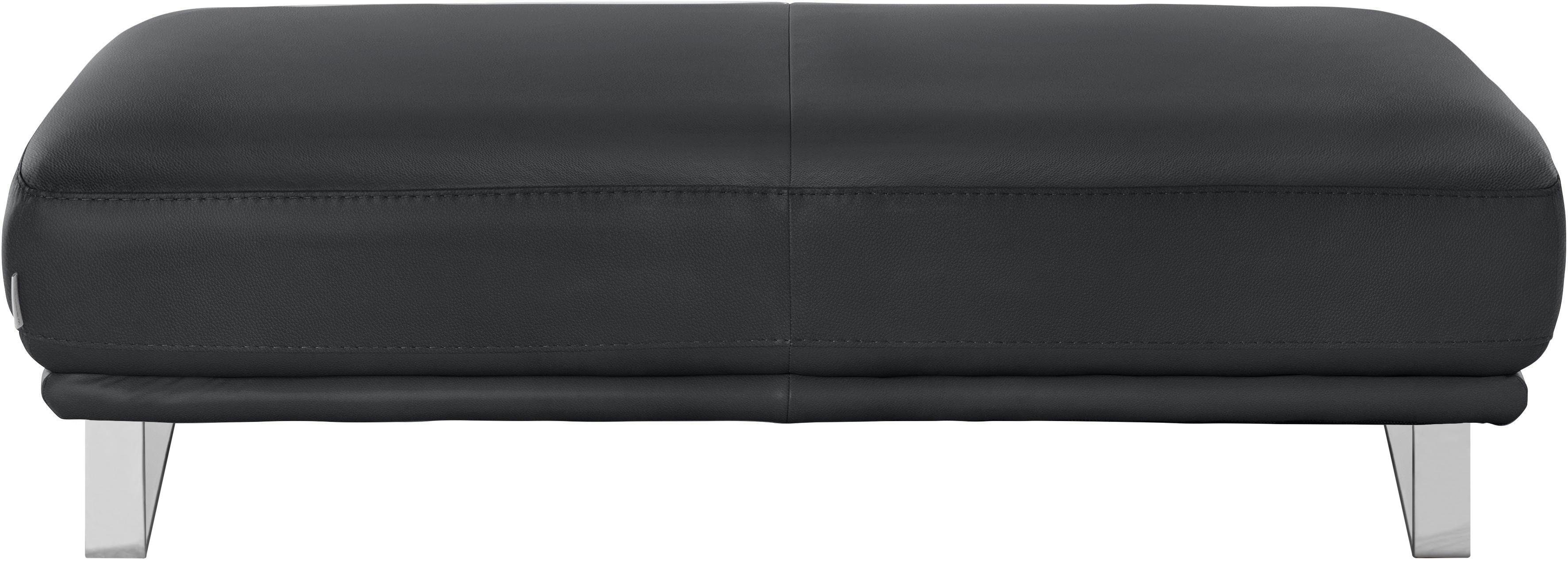 W.SCHILLIG Hocker montanaa, mit Metallkufen in Chrom glänzend, Breite 141 cm