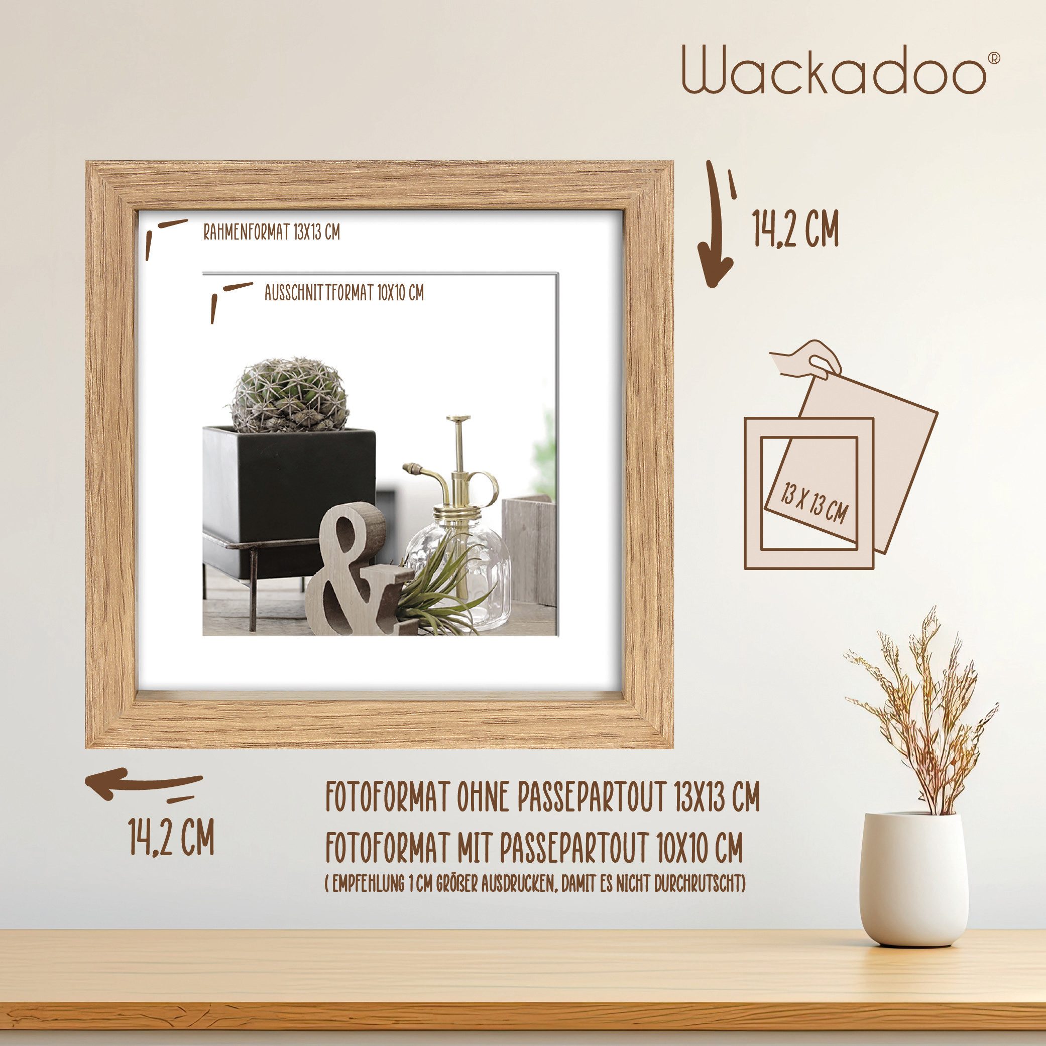 Wackadoo Living Bilderrahmen Serie Nordic MDF günstig online kaufen