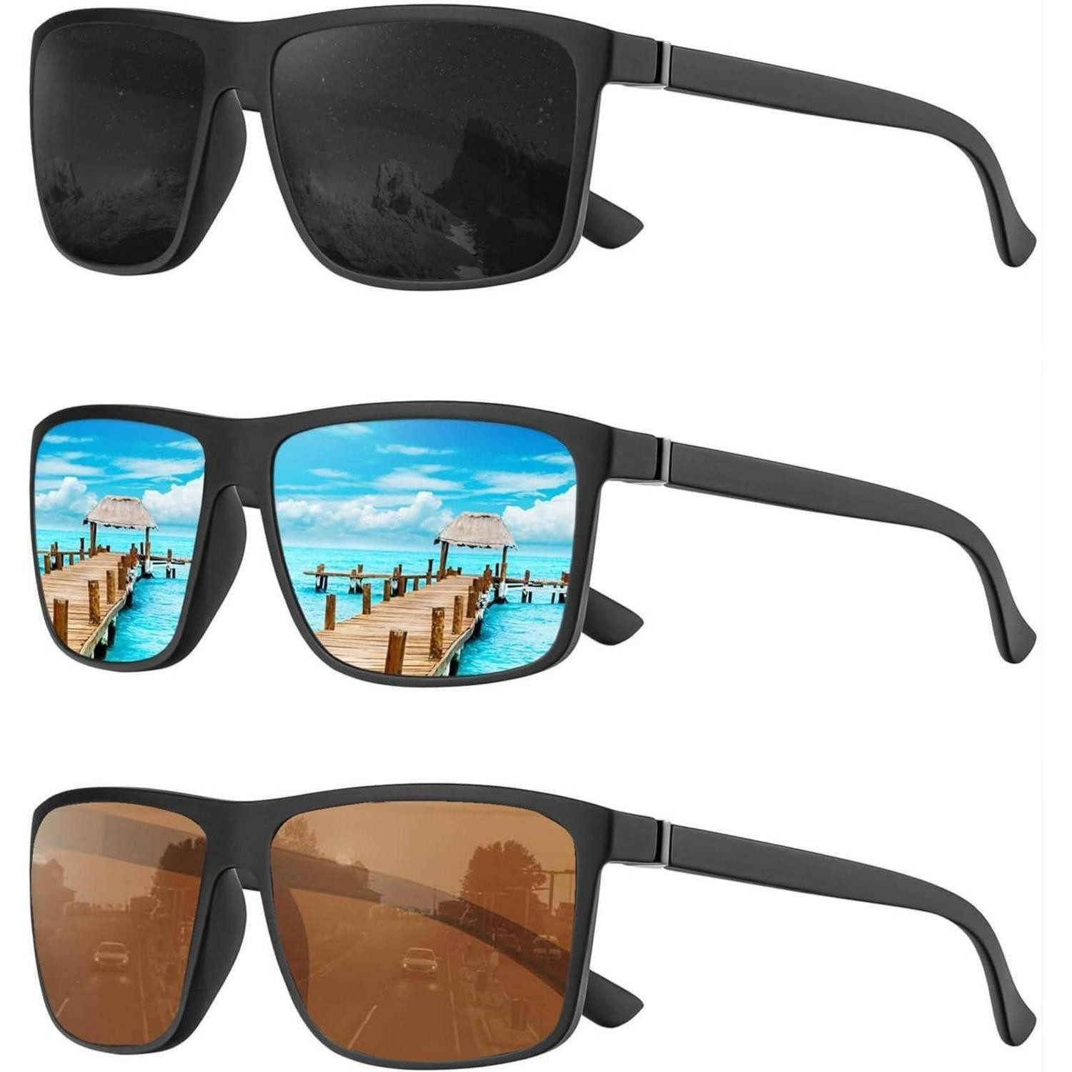 LuxusKollektion Sonnenbrille Polarisierte Sonnenbrille Herren Damen Vintage Klassisch UV400 Outdoor (1-St)